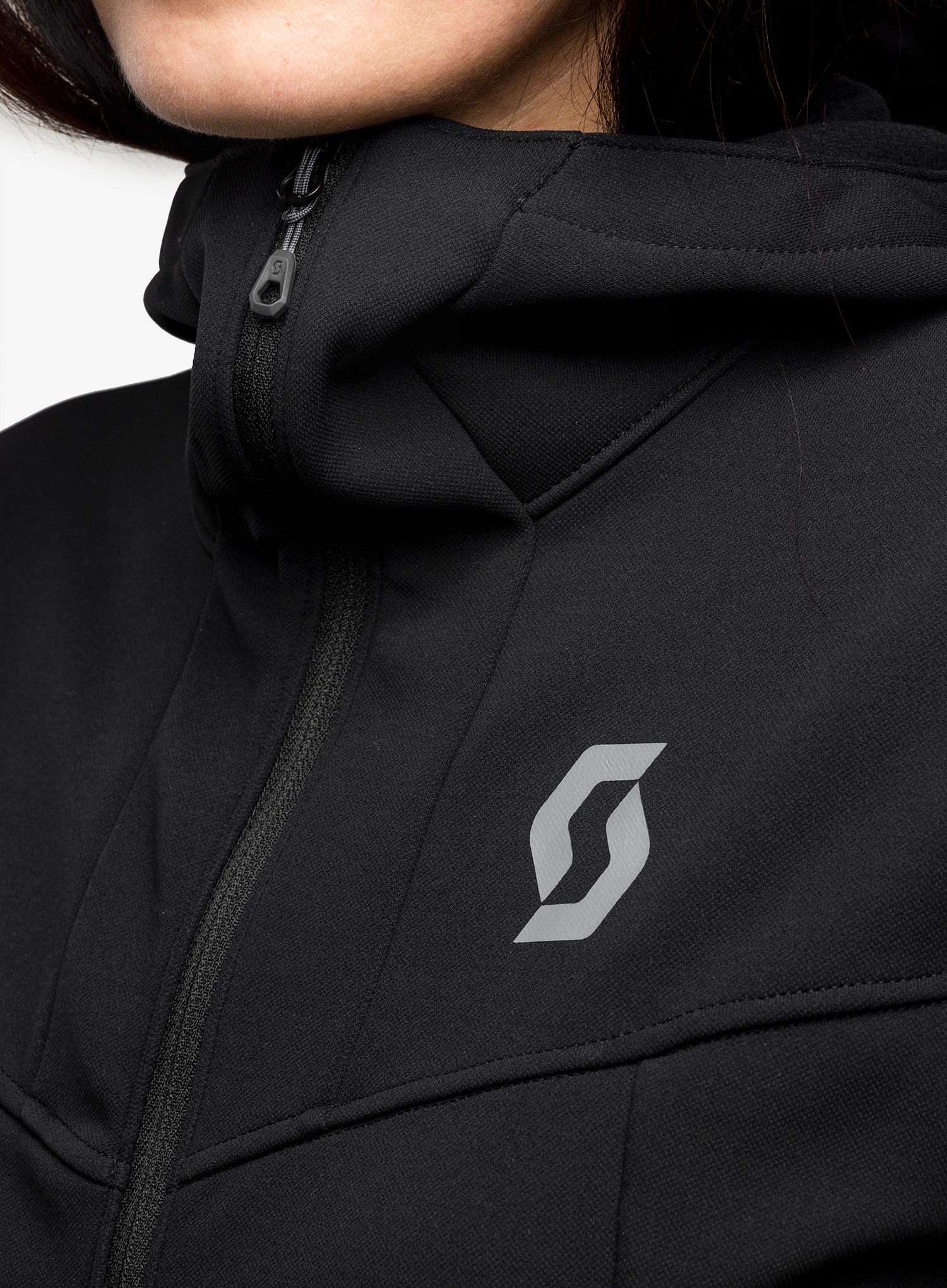 Ženska jopica SCOTT Hoody Defined Mid - blck