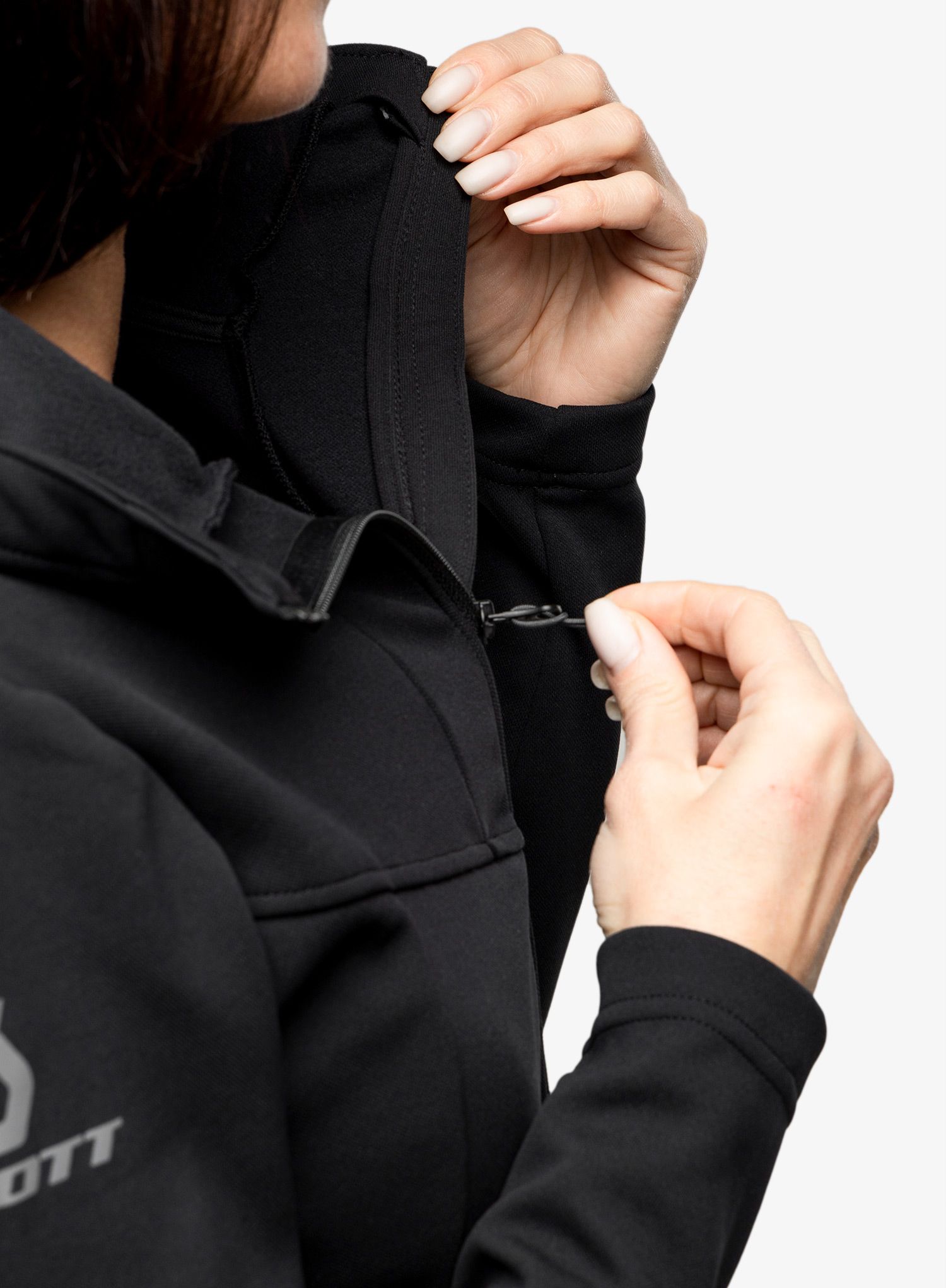 Ženska jopica SCOTT Hoody Defined Mid - blck