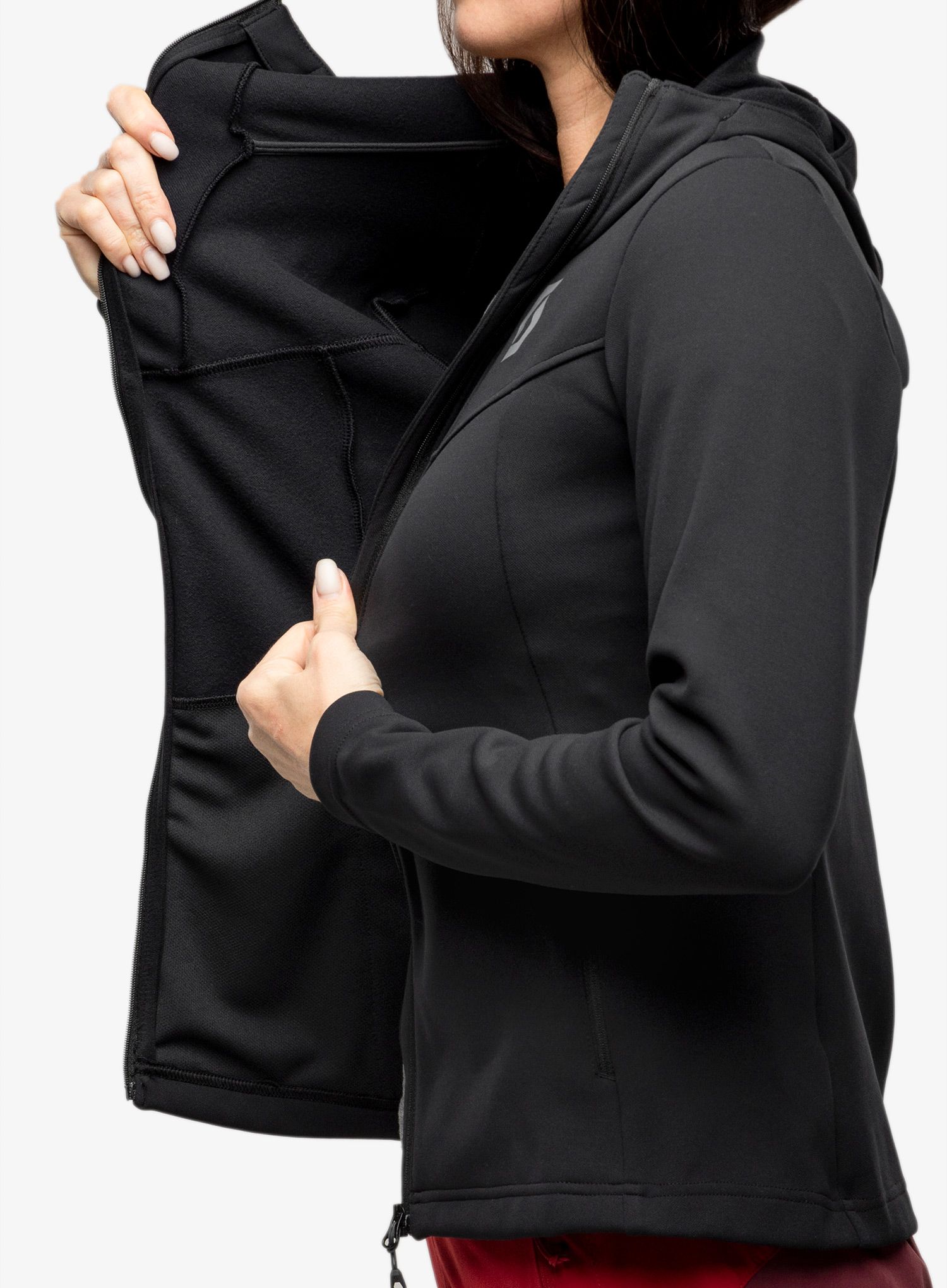 Ženska jopica SCOTT Hoody Defined Mid - blck