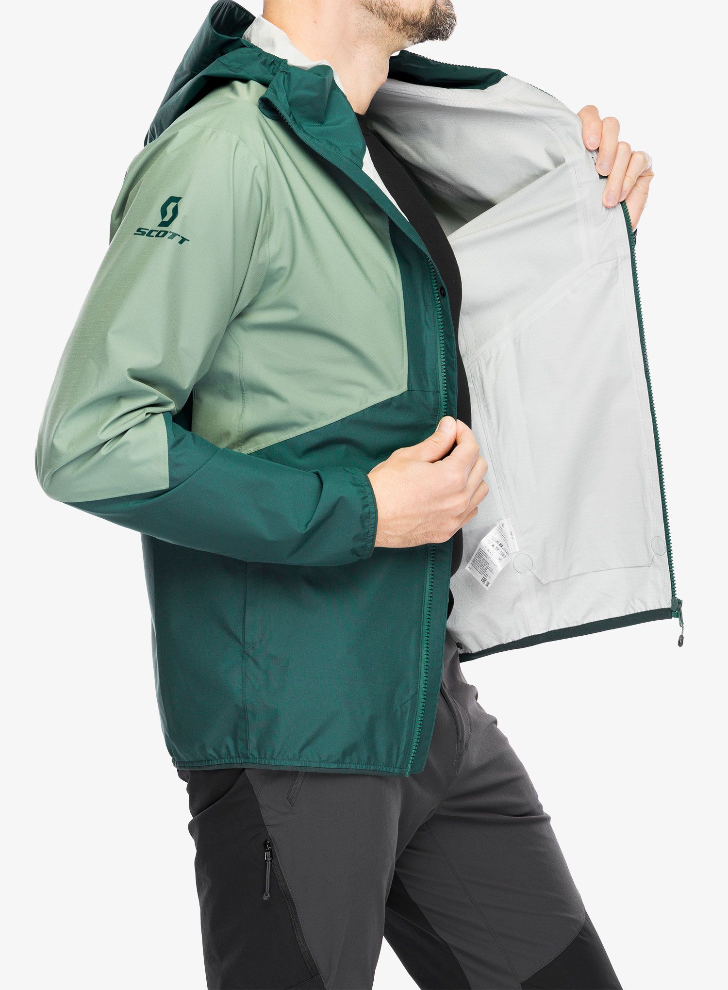 Nepremočljiva jakna SCOTT Jacket Explorair Light 2.5L - green/lush green