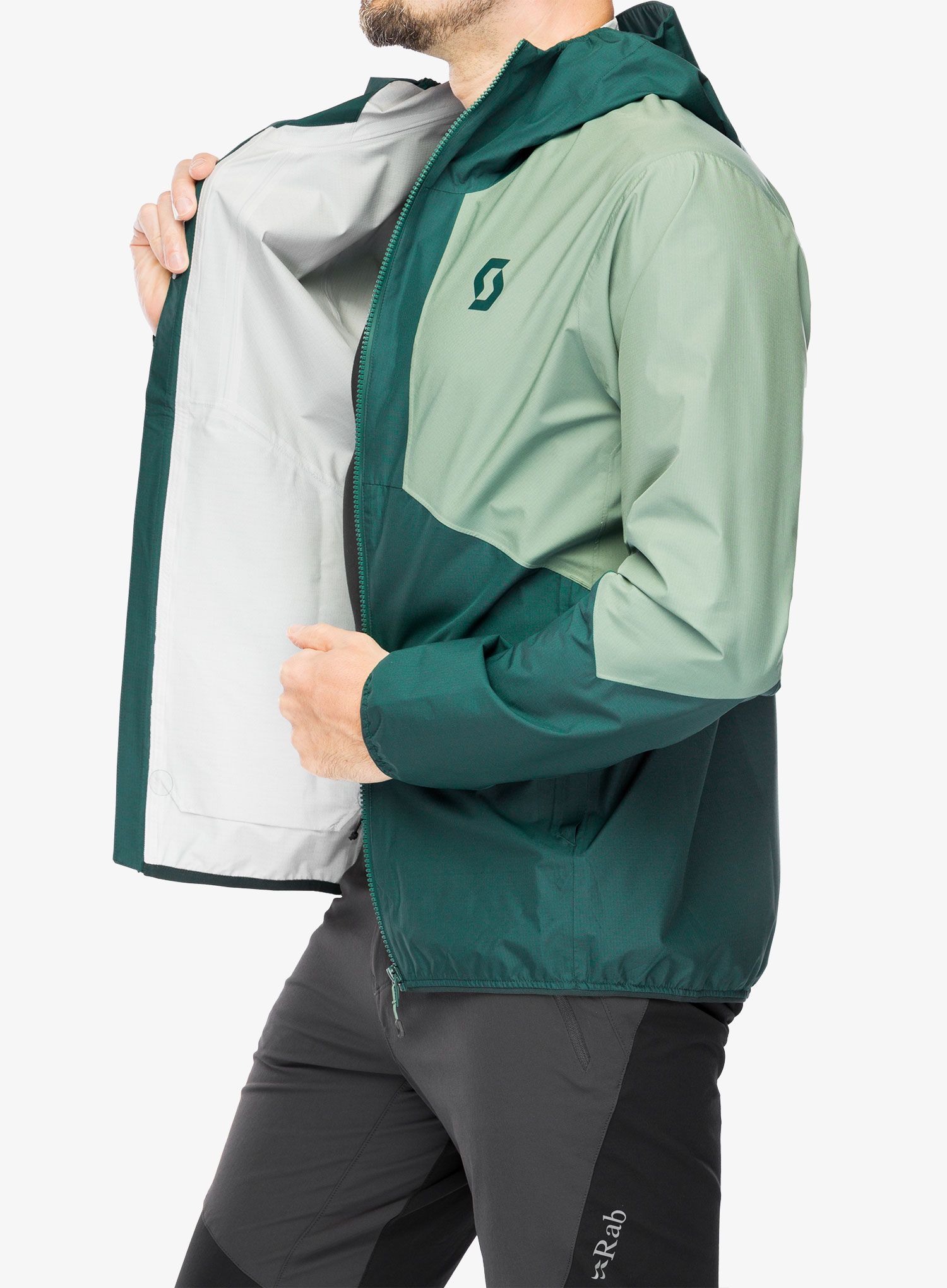 Nepremočljiva jakna SCOTT Jacket Explorair Light 2.5L - green/lush green