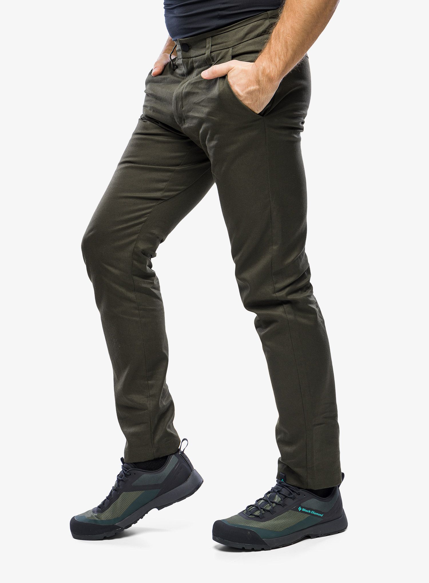 Pohodniške hlače Salewa Fanes Hemp Pant - dark olive