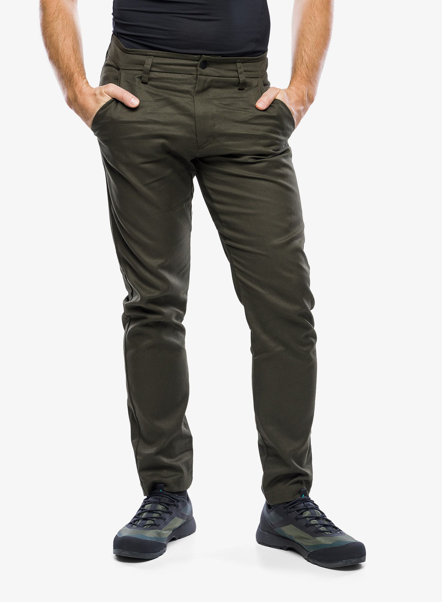 Pohodniške hlače Salewa Fanes Hemp Pant - dark olive