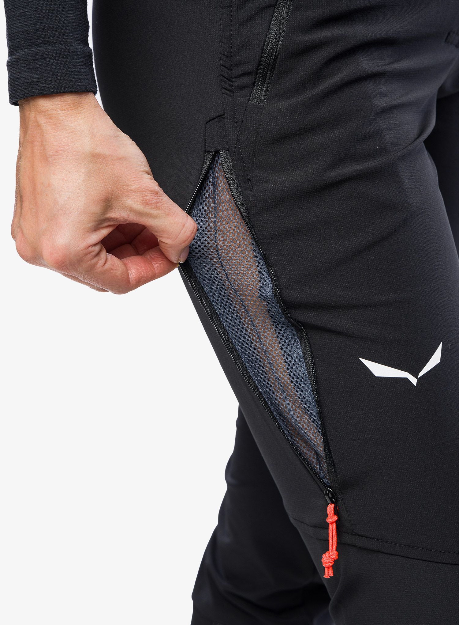 Ženske softshell hlače Salewa Lagorai Pant - black out