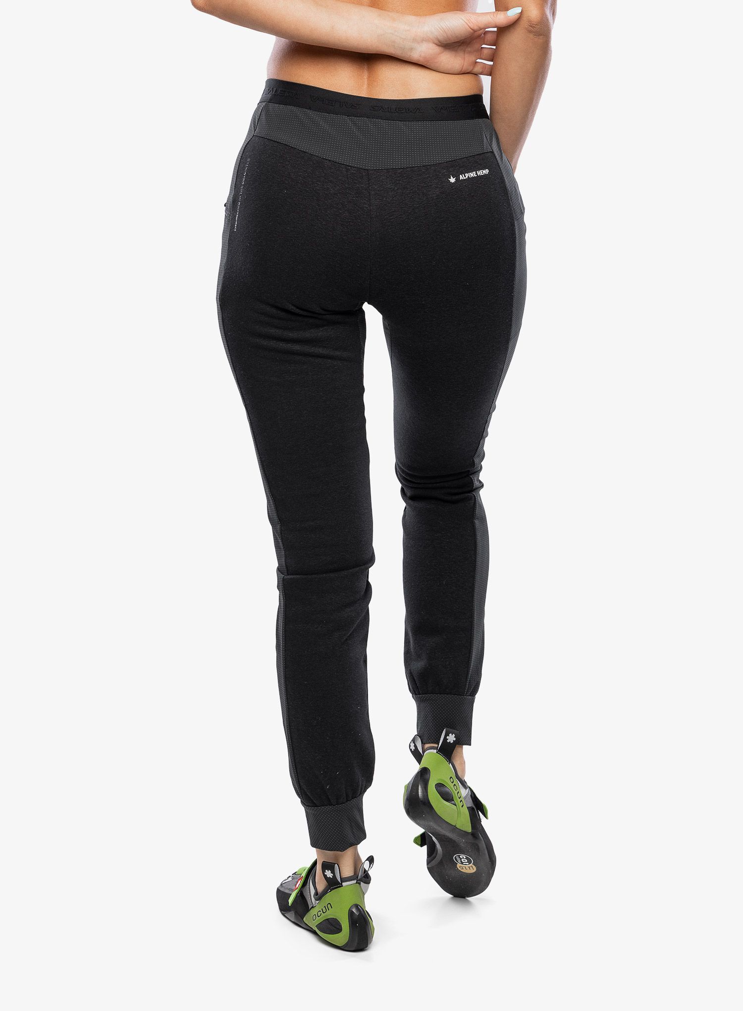 Ženske hlače Salewa Lavaredo Hemp Train Pants - black out