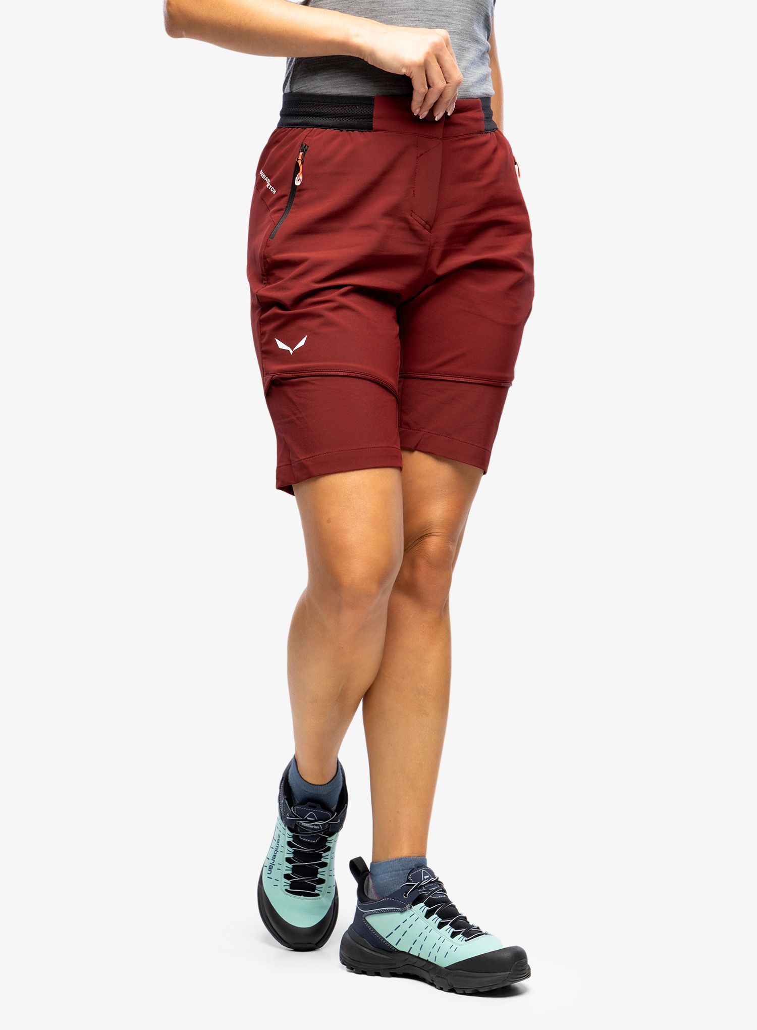 Ženske pohodniške hlače Salewa Pedroc 2 DST 2/1 Pant - syrah
