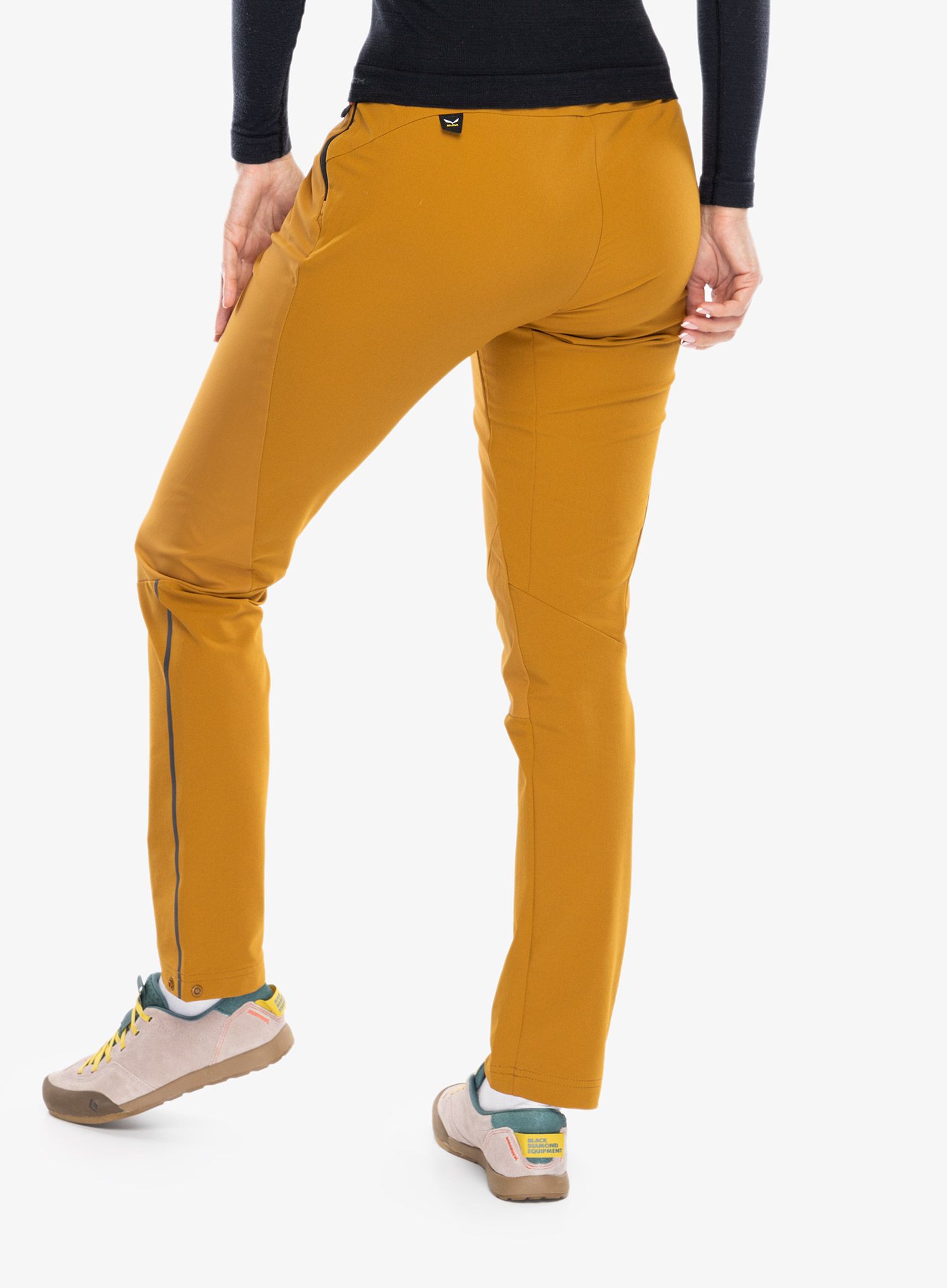 Ženske pohodniške hlače Salewa Pedroc 2 DST Hyb Pant - golden brown