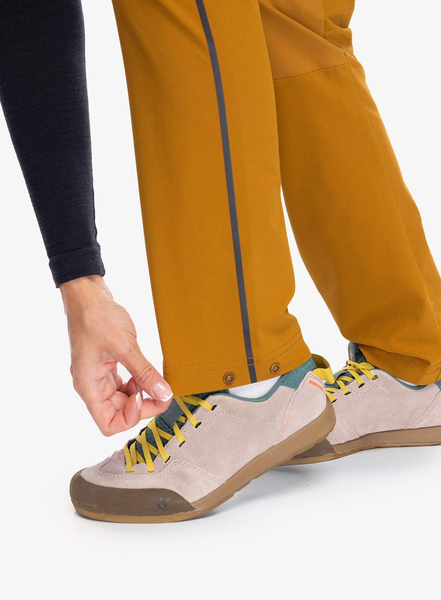 Ženske pohodniške hlače Salewa Pedroc 2 DST Hyb Pant - golden brown