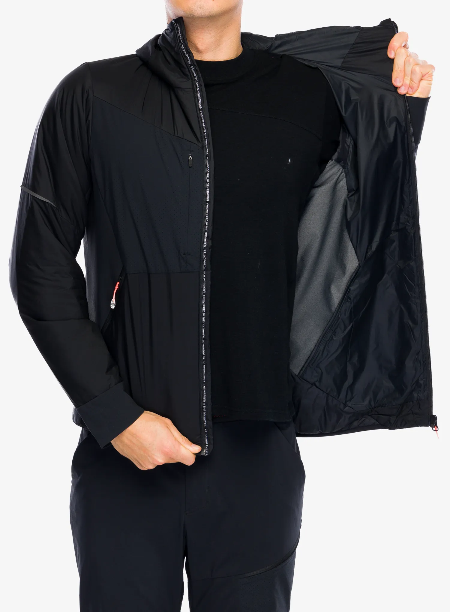 Hibridna jakna Salewa Pedroc 2 TWR Hyb Jacket - black out