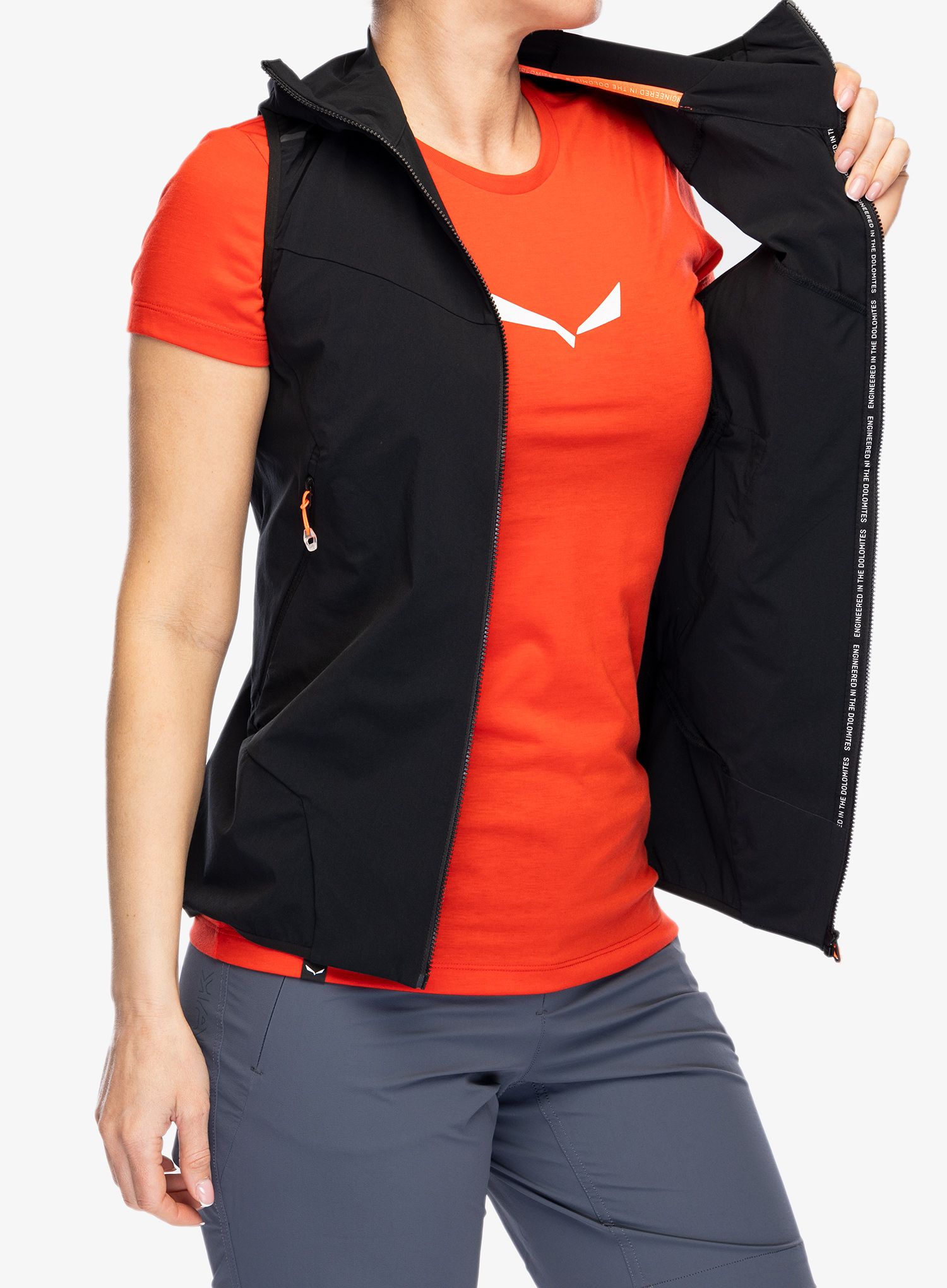 Ženski brezrokavnik Salewa Pedroc DST Light Vest - black out