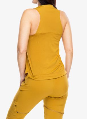 Ženski top Salewa Pedroc Dry Hyb Tankt - golden brown