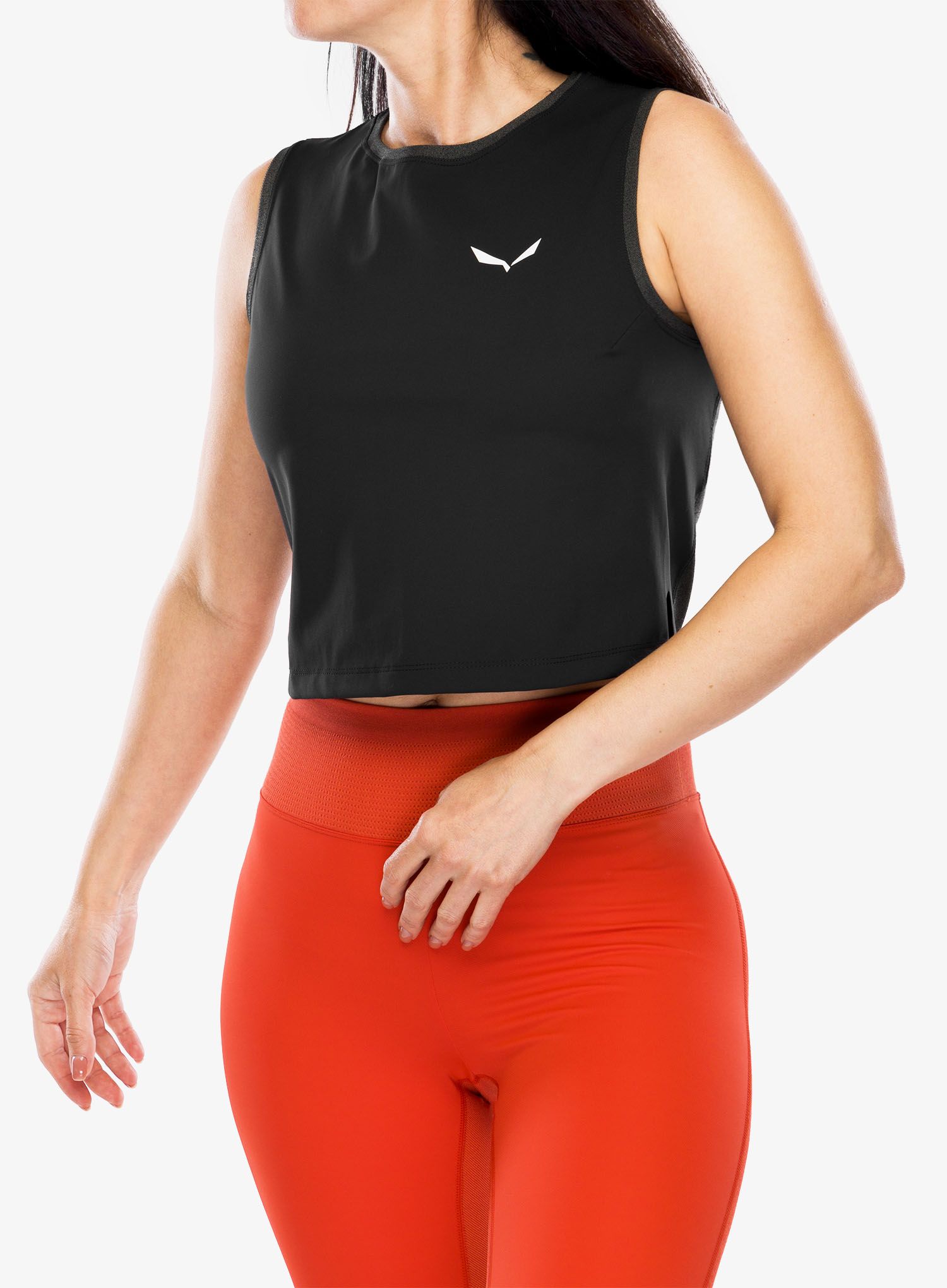 Ženski top Salewa Pedroc Dry Resp Hyb Tankt - black out
