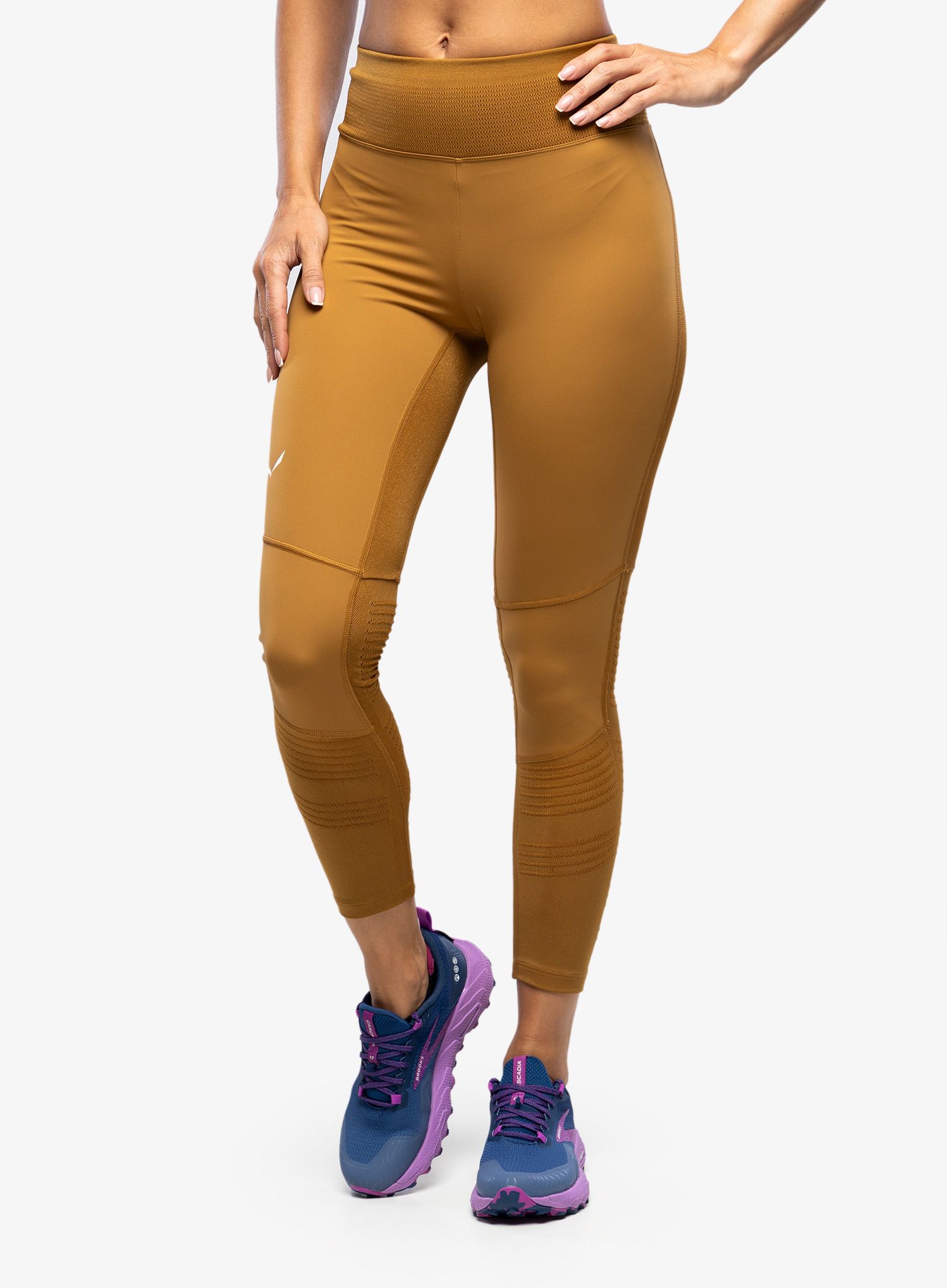 Ženske pajkice Salewa Pedroc Dry Resp Hybrid Tights - golden brown