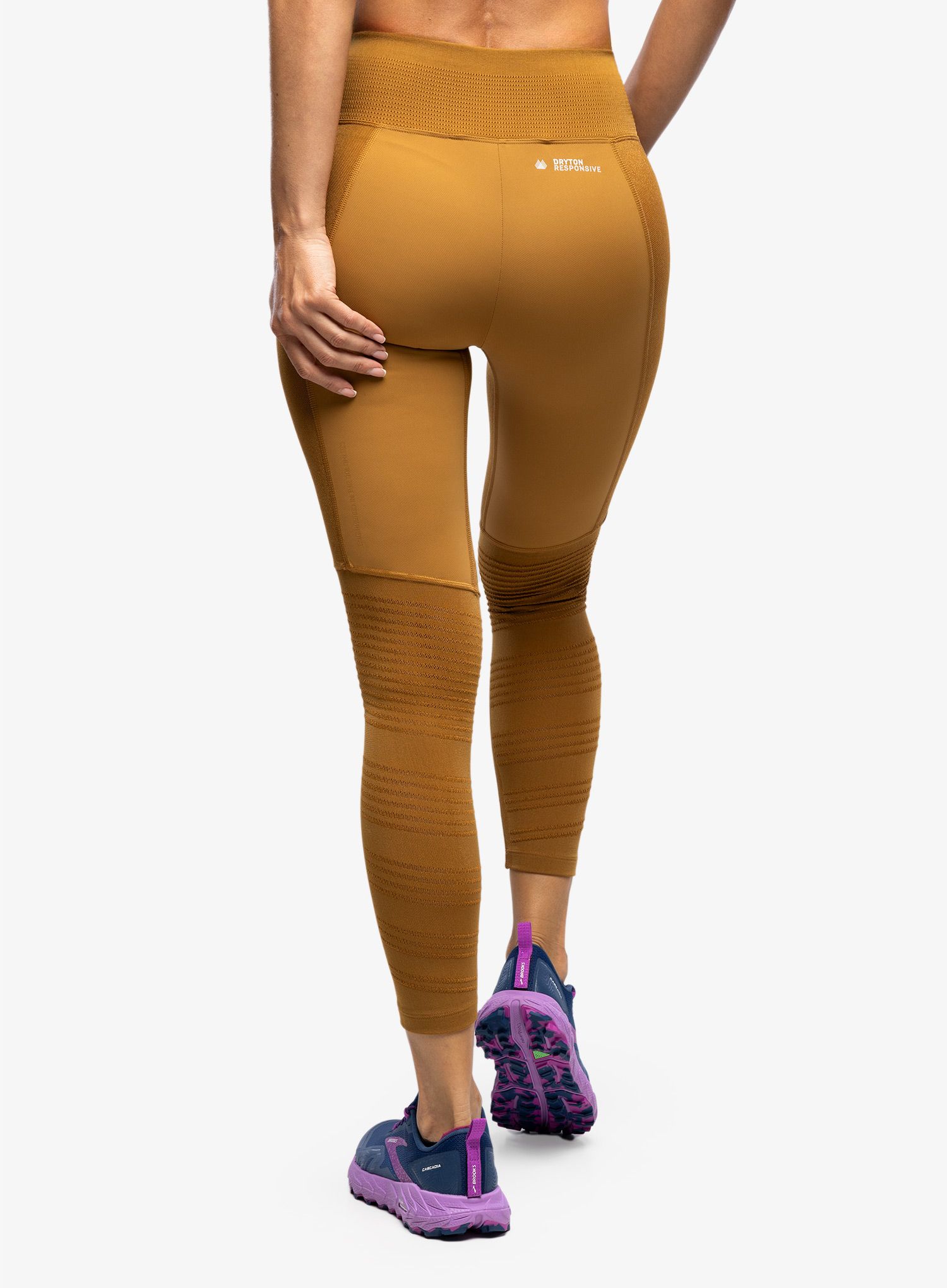 Ženske pajkice Salewa Pedroc Dry Resp Hybrid Tights - golden brown