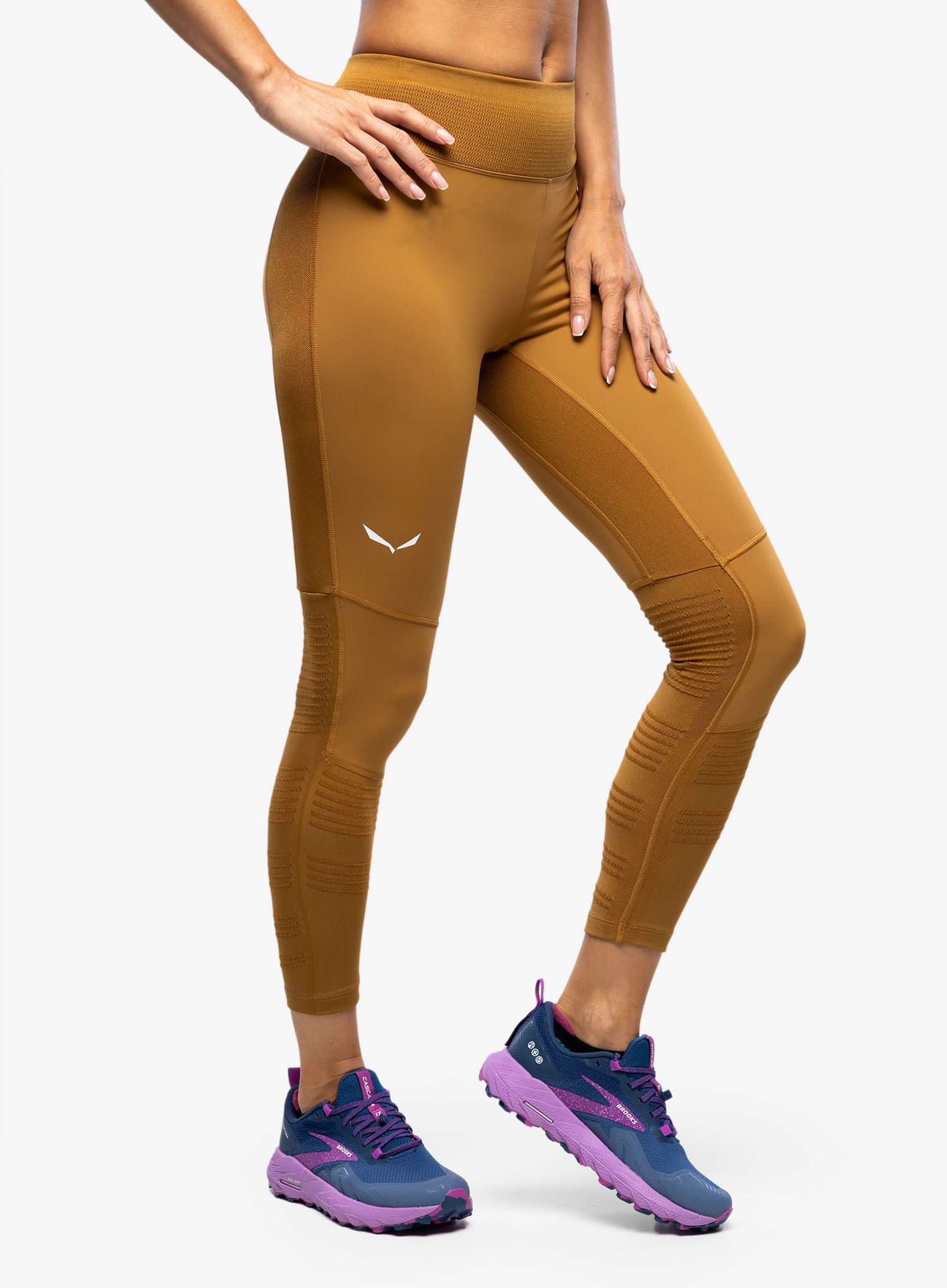 Ženske pajkice Salewa Pedroc Dry Resp Hybrid Tights - golden brown