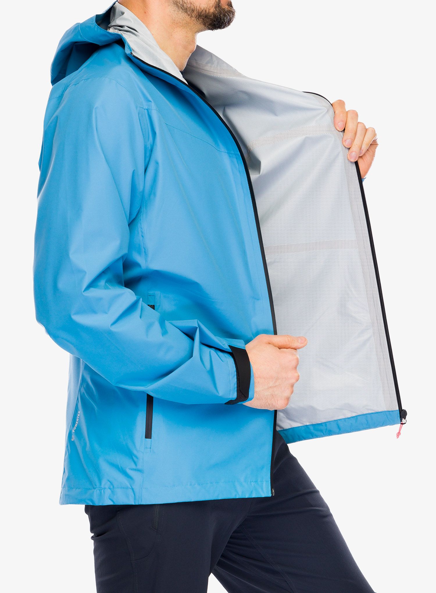 Nepremočljiva jakna Salewa Puez Aqua 4 PTX 2,5L Jacket - cendre blue/black