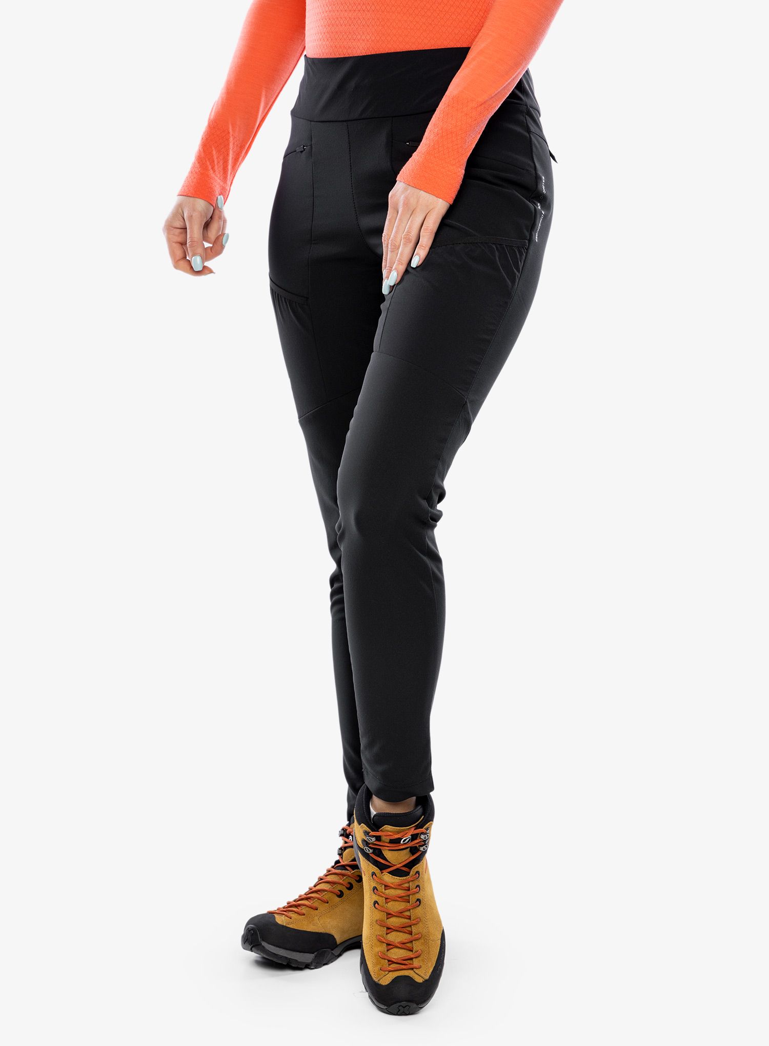 Ženske treking hlače Salewa Puez DST Heavy Cargo Tights - black out