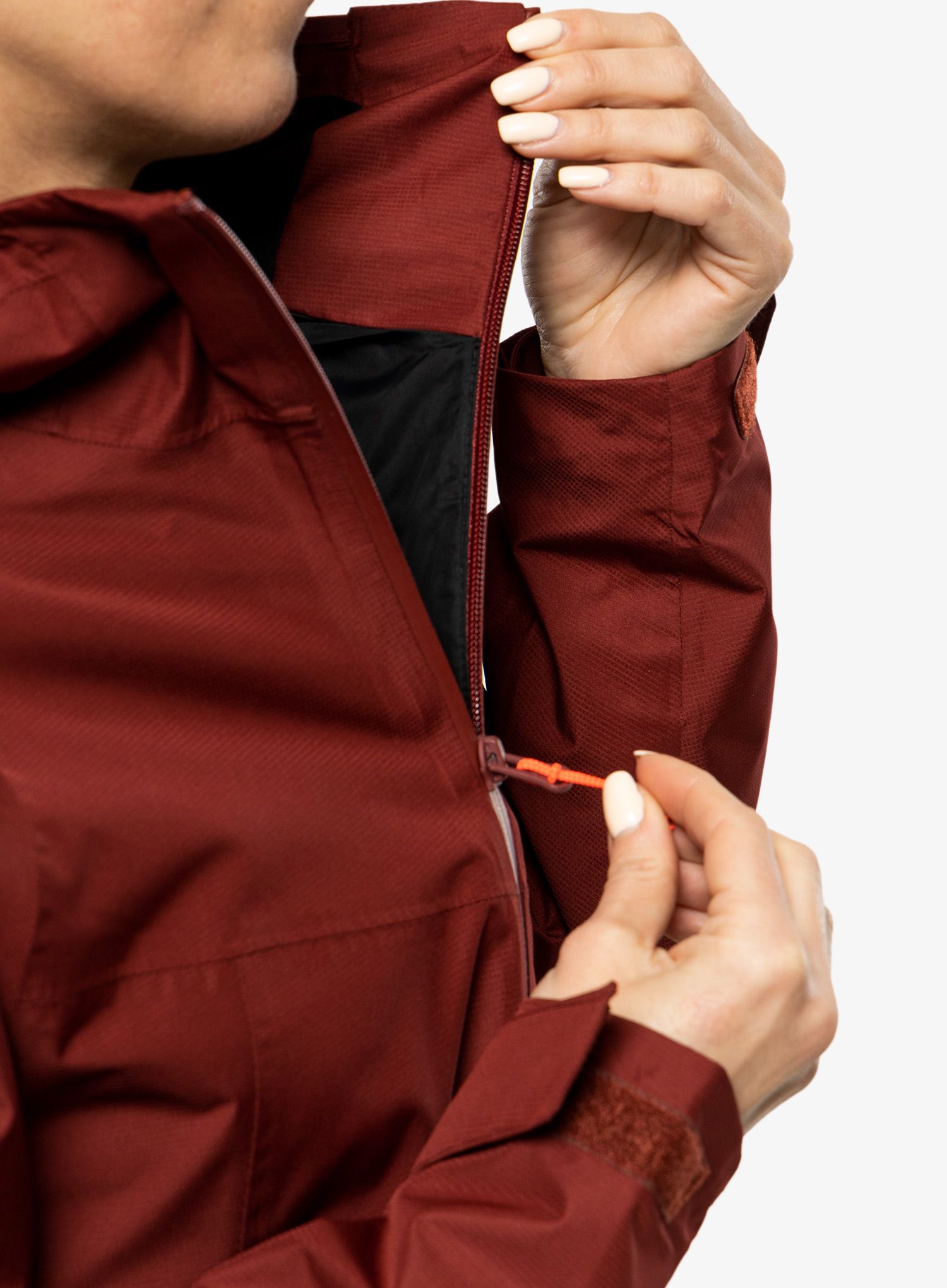 Ženska nepremočljiva jakna Salewa Puez PTX 2L Jacket - syrah