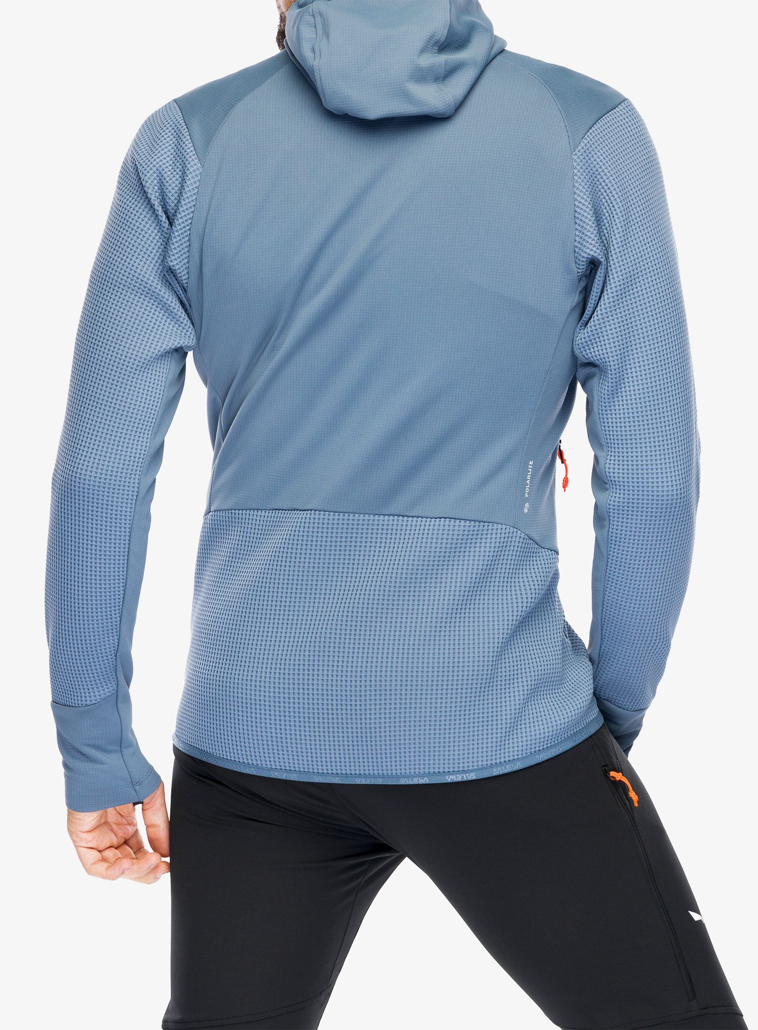 Flis Salewa Puez Waffle Hyb PL HD Jacket - java blue