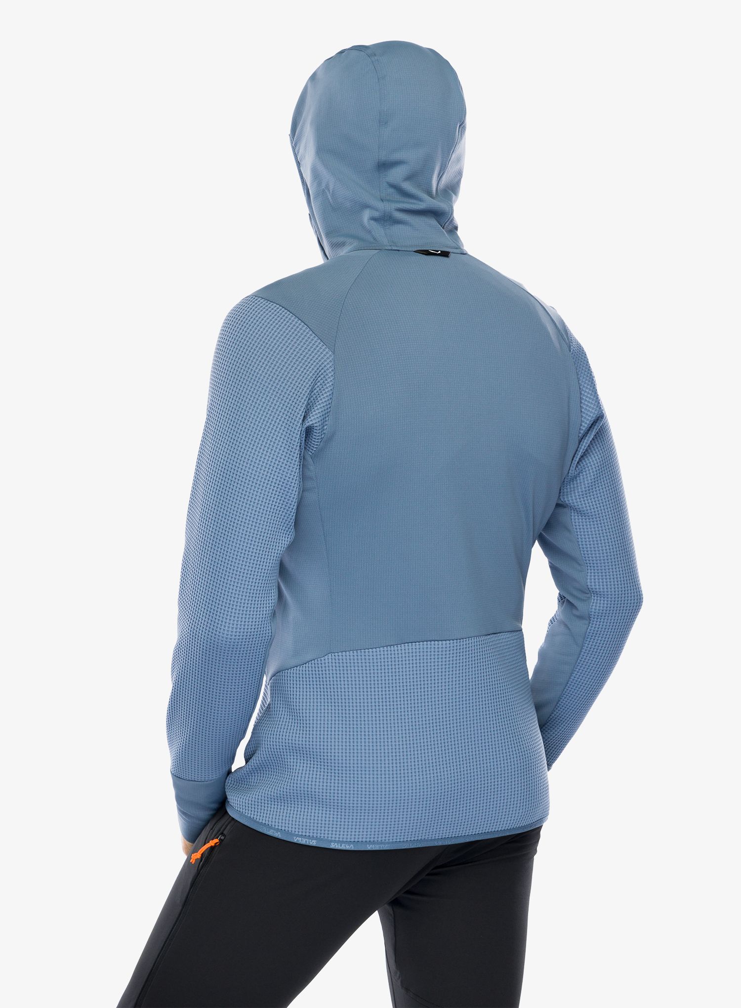 Flis Salewa Puez Waffle Hyb PL HD Jacket - java blue