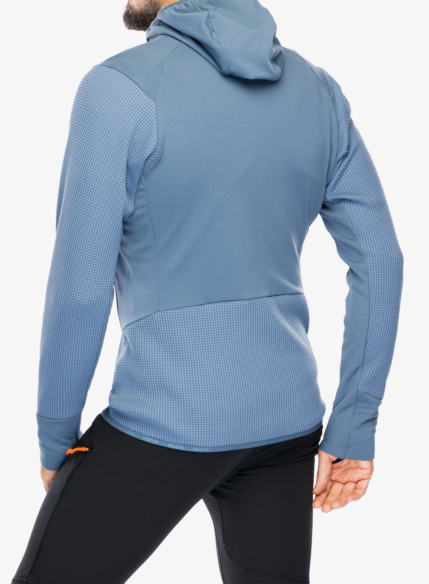 Flis Salewa Puez Waffle Hyb PL HD Jacket - java blue