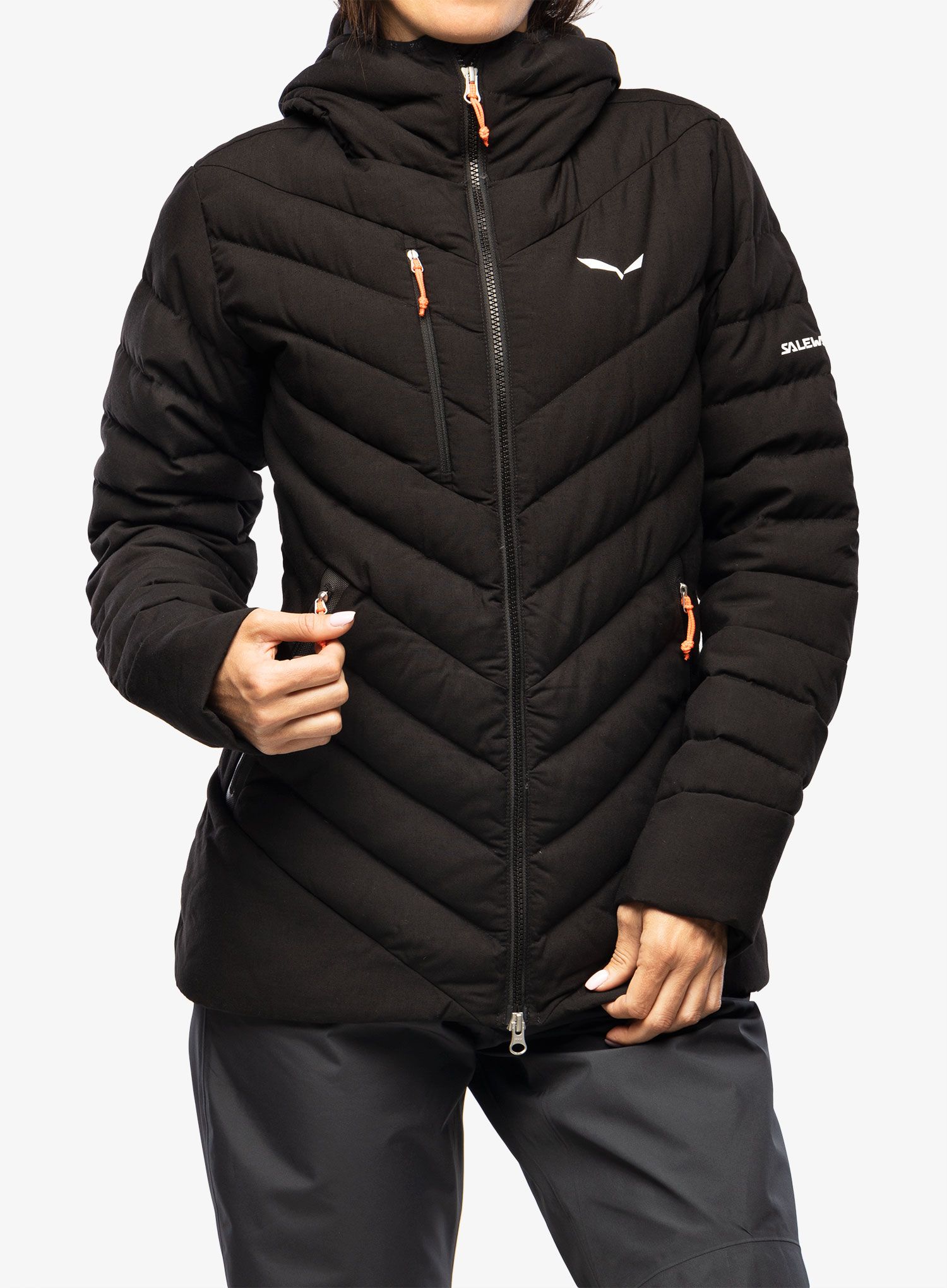 Ženska puhovka Salewa Raiser Medium Rds Down Jacket - black out