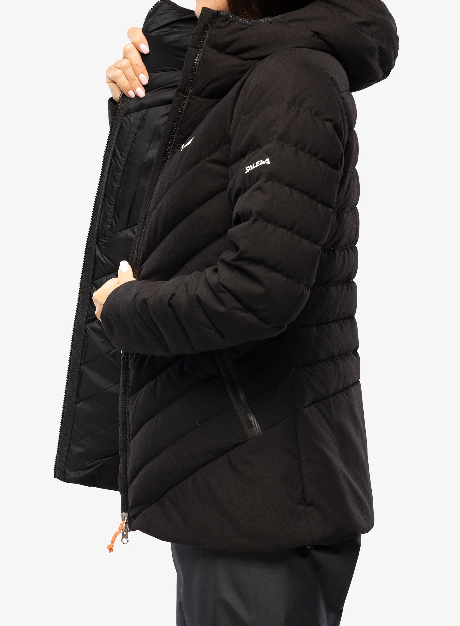 Ženska puhovka Salewa Raiser Medium Rds Down Jacket - black out
