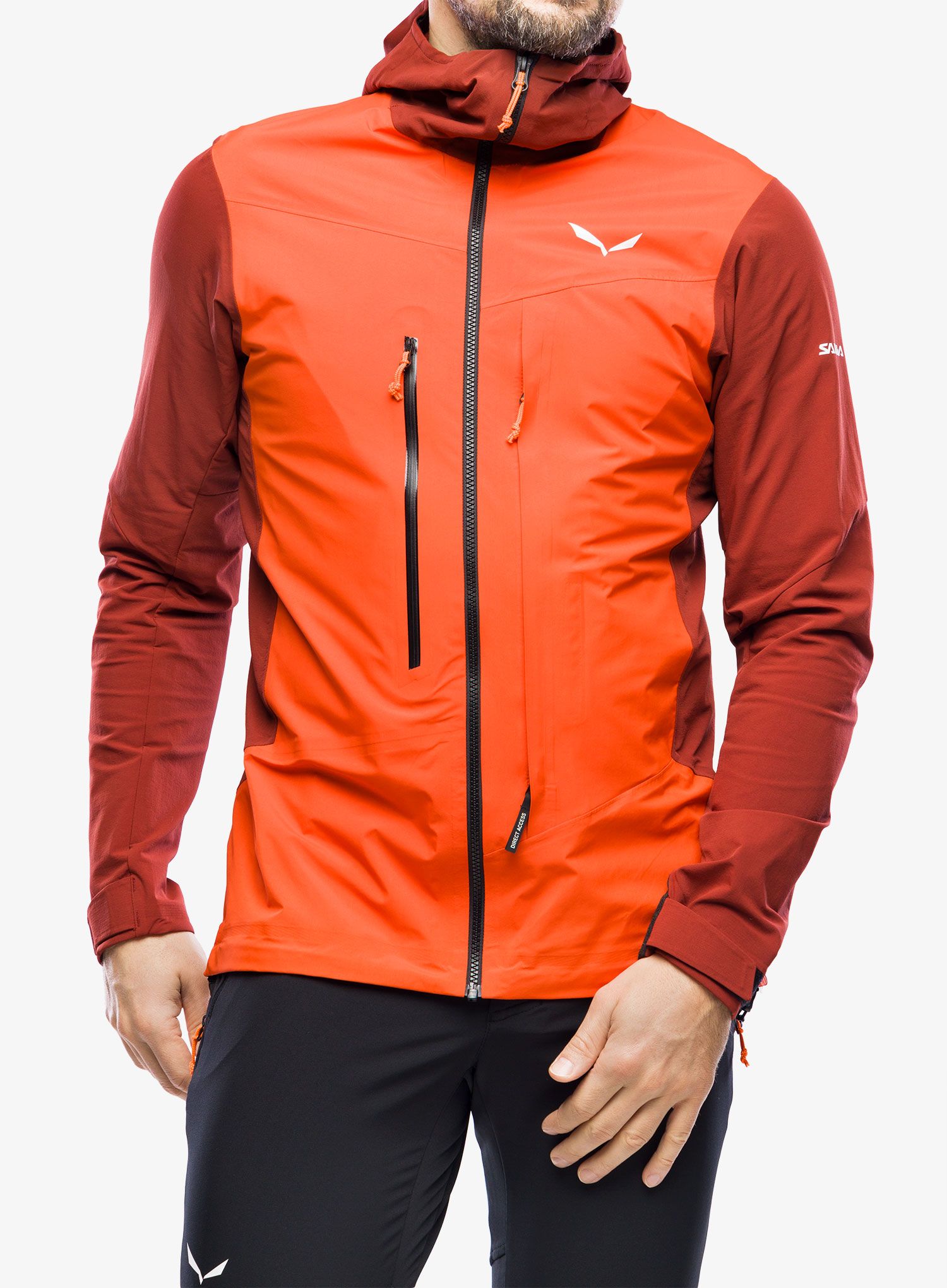 Jakna za turno smučanje Salewa Sella DST Hyb Jacket - syrah