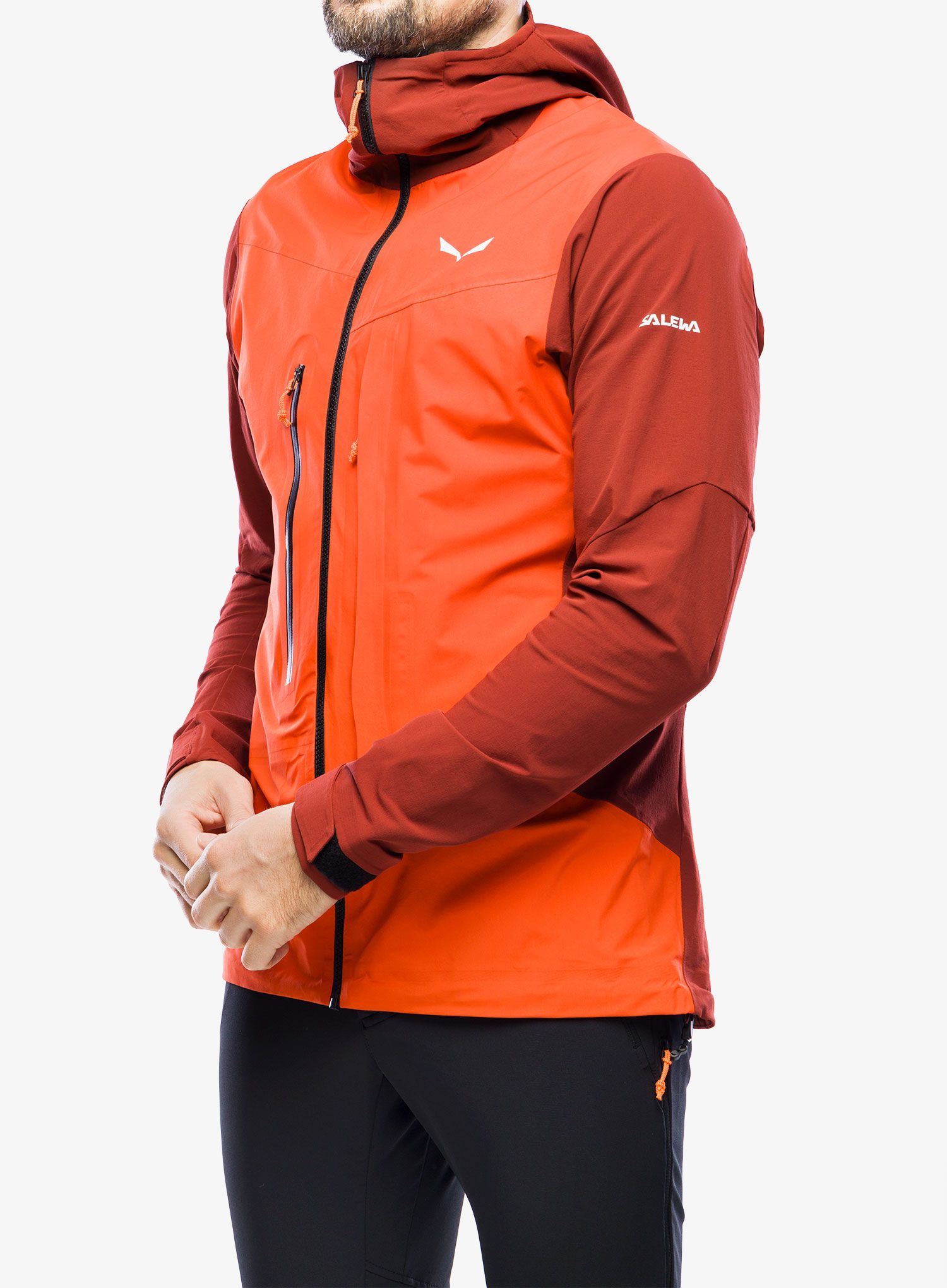 Jakna za turno smučanje Salewa Sella DST Hyb Jacket - syrah