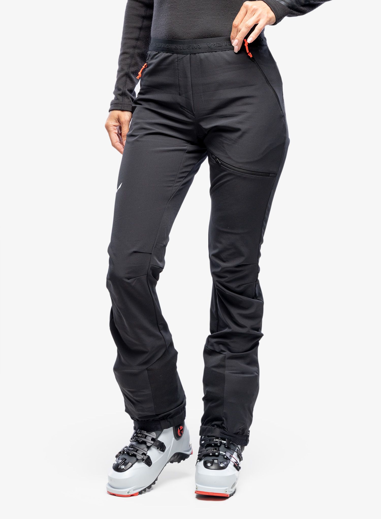 Ženske softshell hlače Salewa Sella DST Light Pants - black
