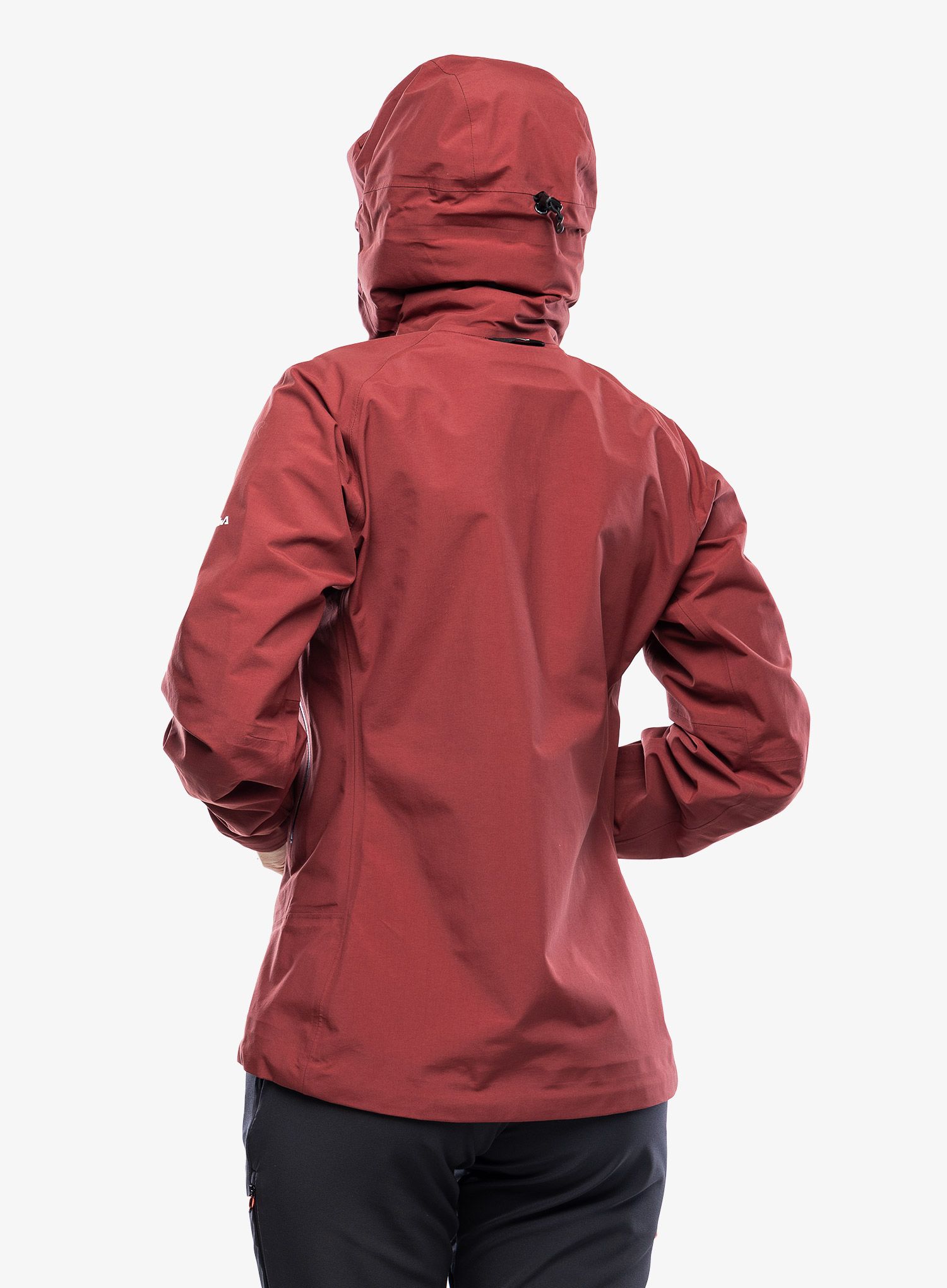 Ženska hibridna jakna Salewa Sella PTX 3L HYB Jacket - syrah