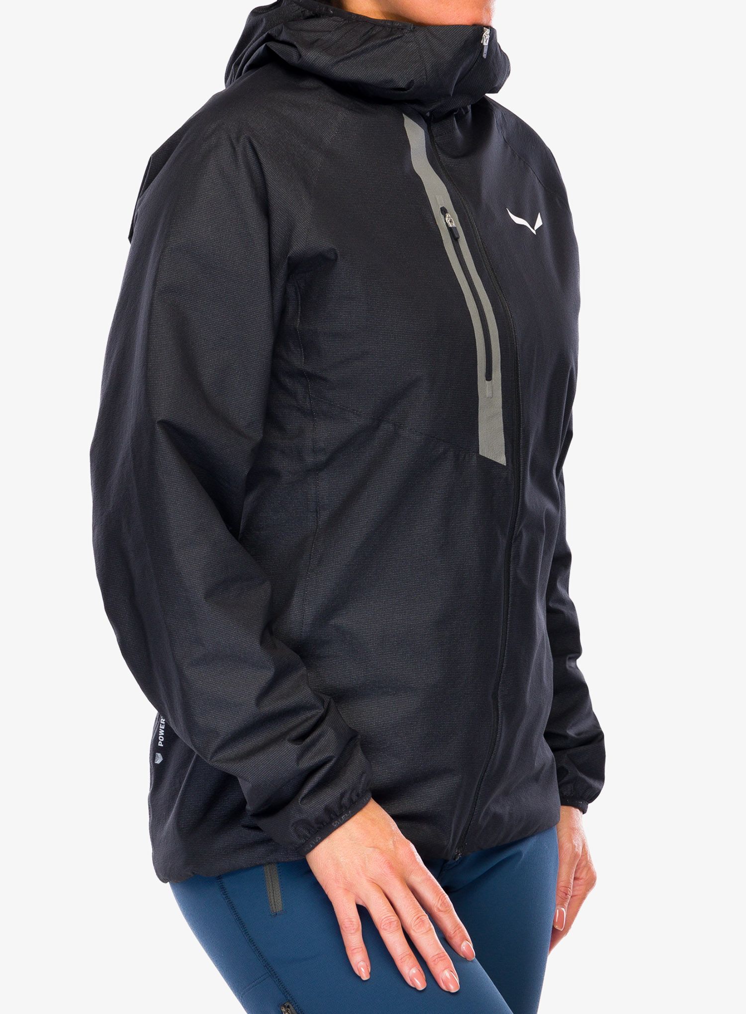 Ženska jakna Salewa Vioz Ptx/Ptc Wool Alpha Jacket - black out