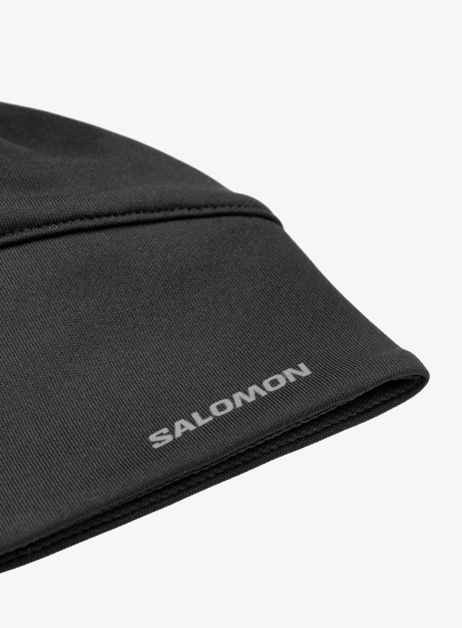 Termo kapa Salomon Active Beanie - deep black/reflective silv