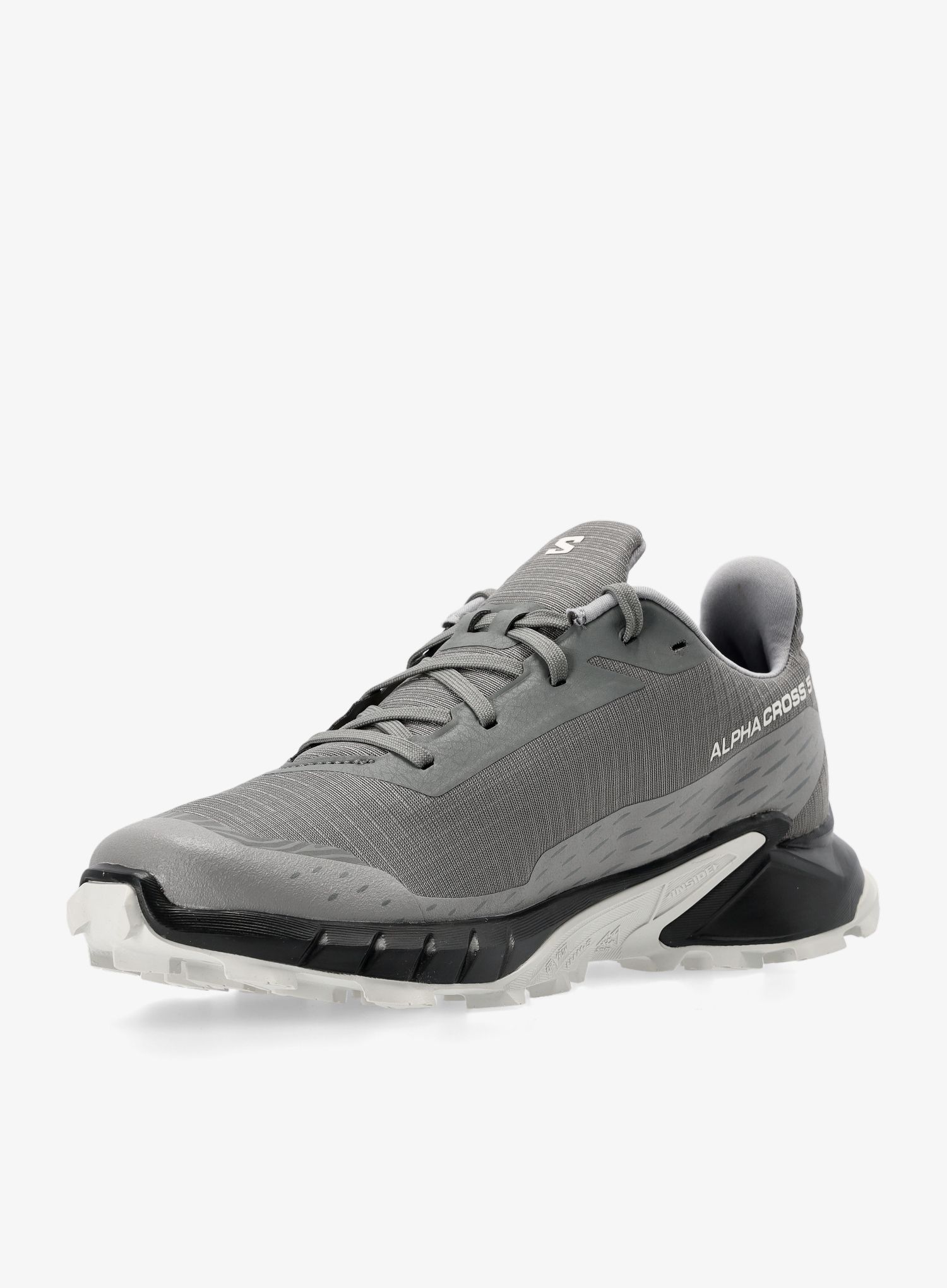 Tekaški čevlji Salomon Alphacross 5 - pewter/black/ghost