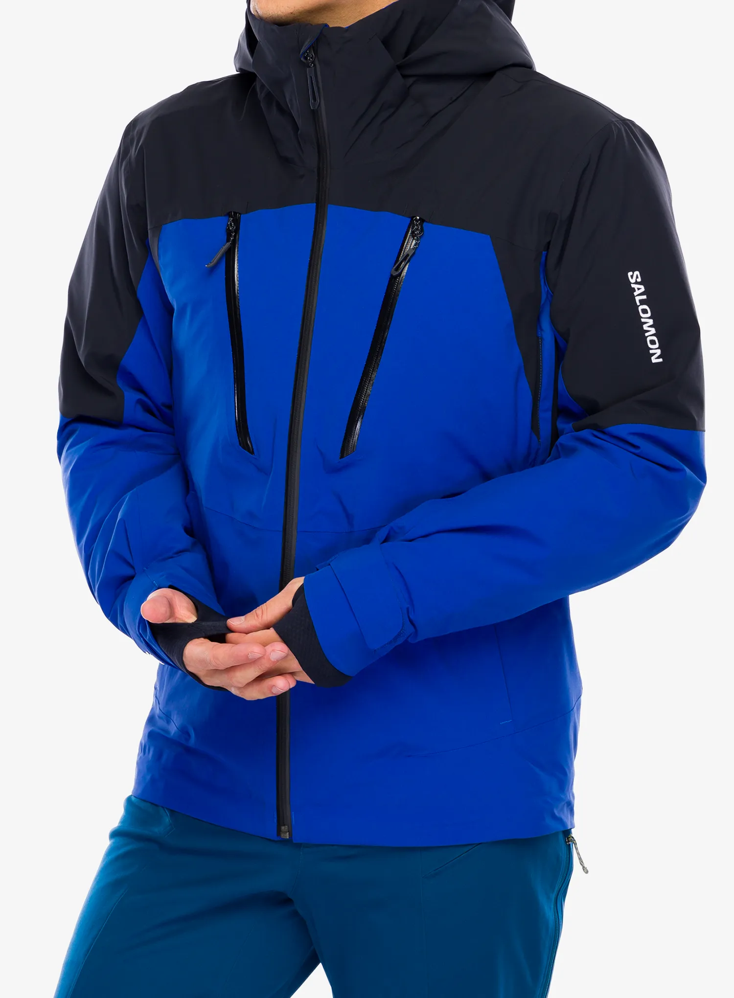 Smučarska jakna Salomon Brilliant Jacket - surf the web/deep black