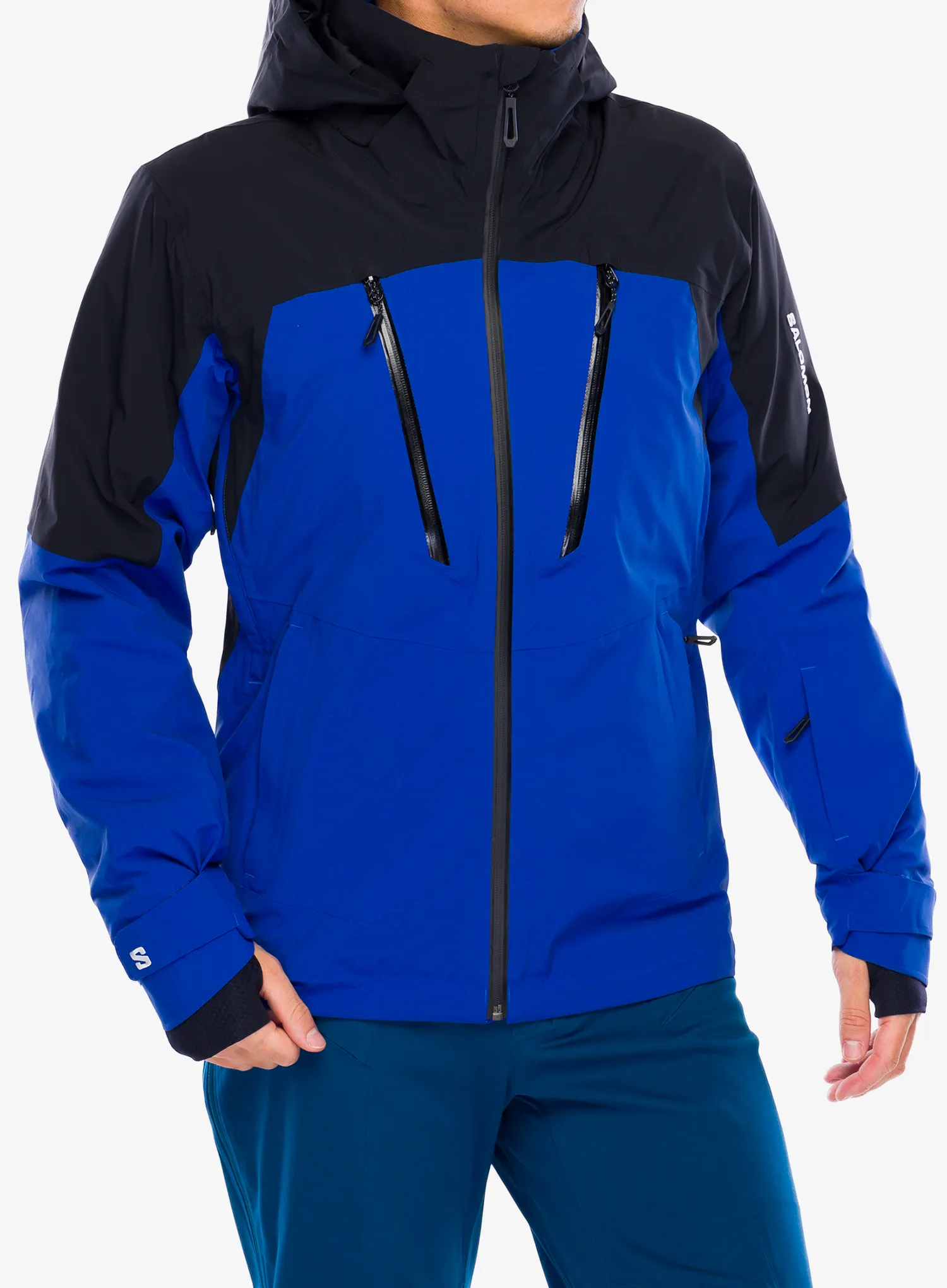 Smučarska jakna Salomon Brilliant Jacket - surf the web/deep black