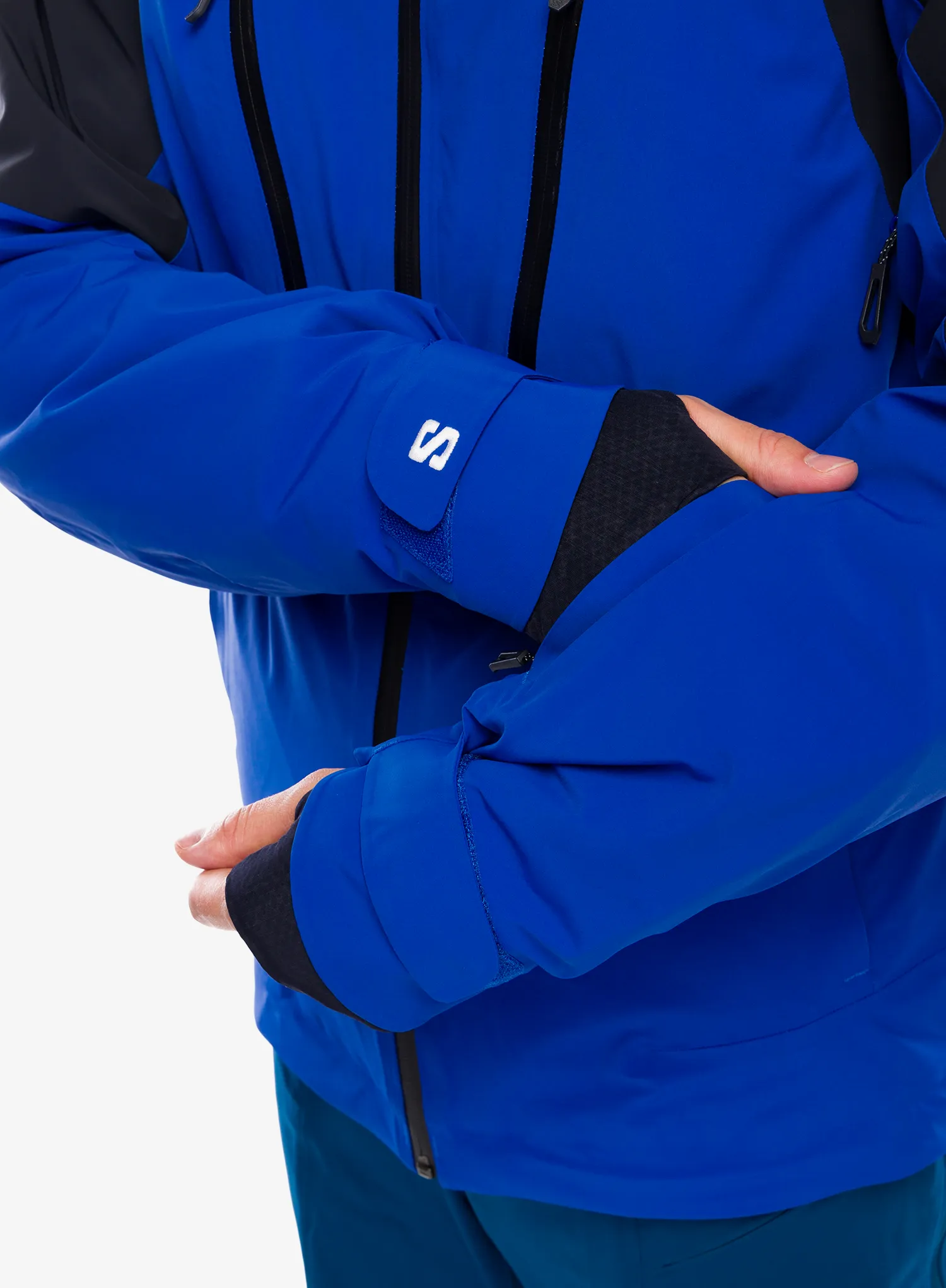 Smučarska jakna Salomon Brilliant Jacket - surf the web/deep black