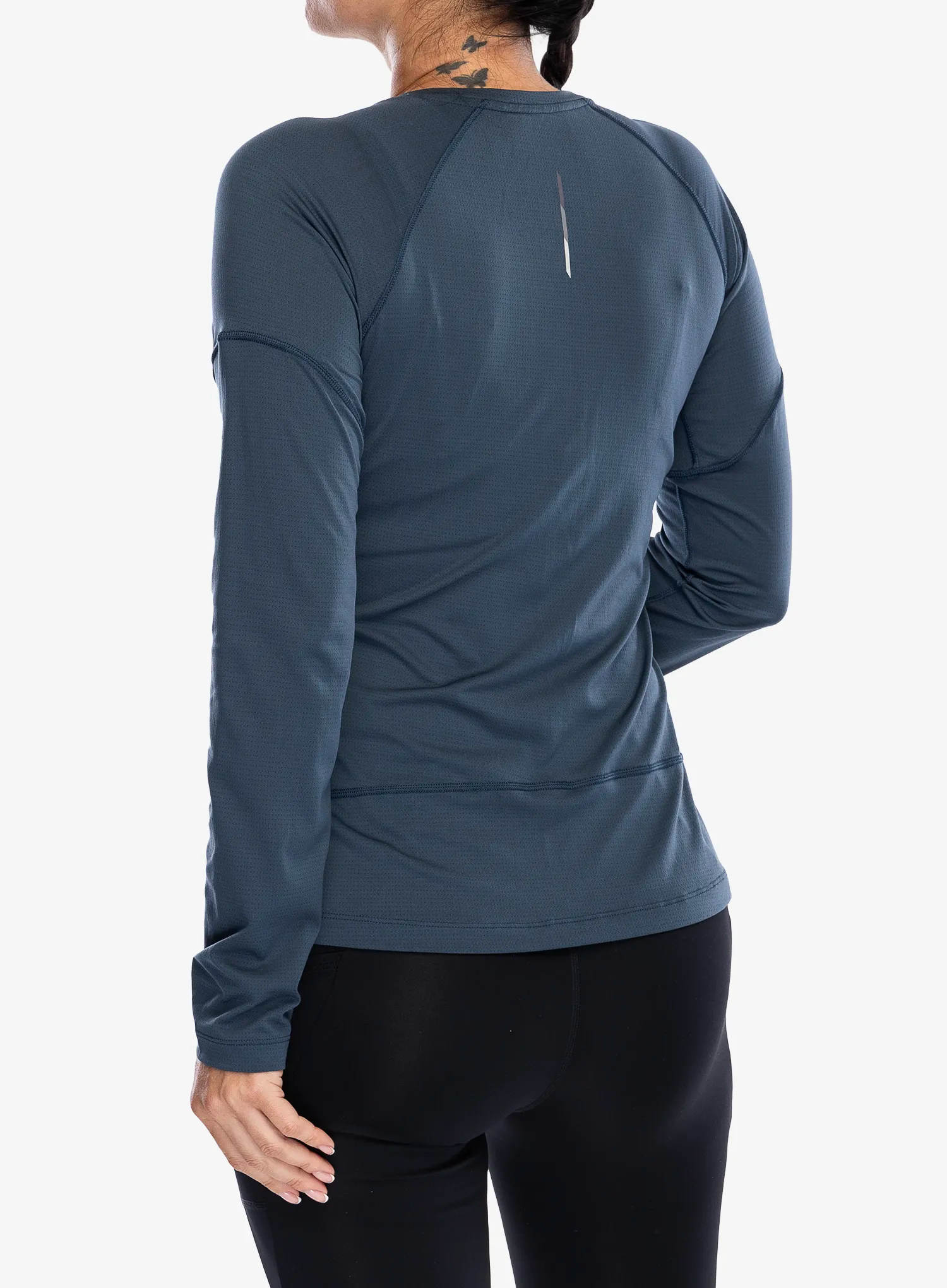 Ženska tekaška jopica Salomon Cross Run LS Tee - midnight navy