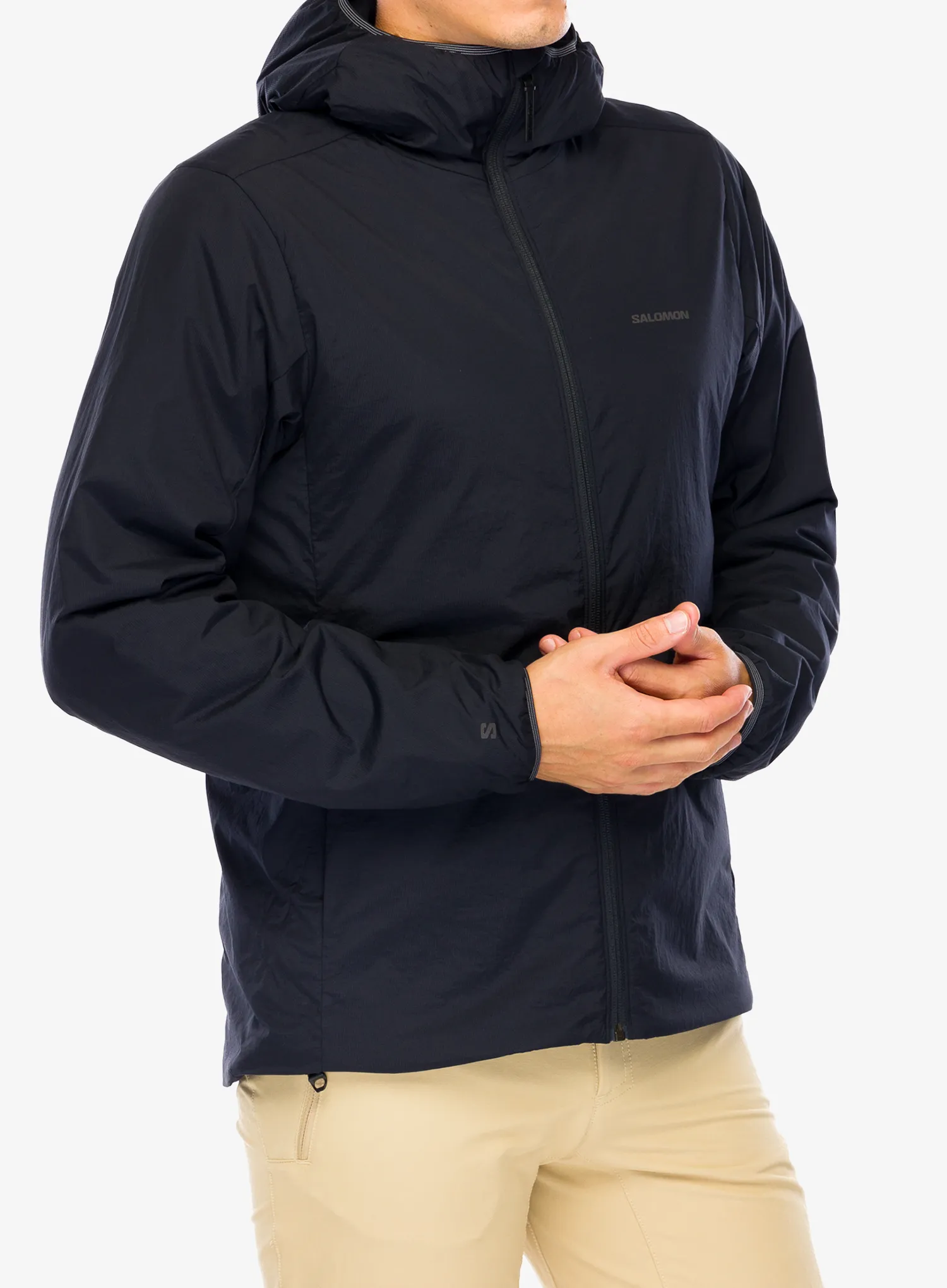 Sintetična jakna Salomon Mountain Flex Jacket HD - deep black