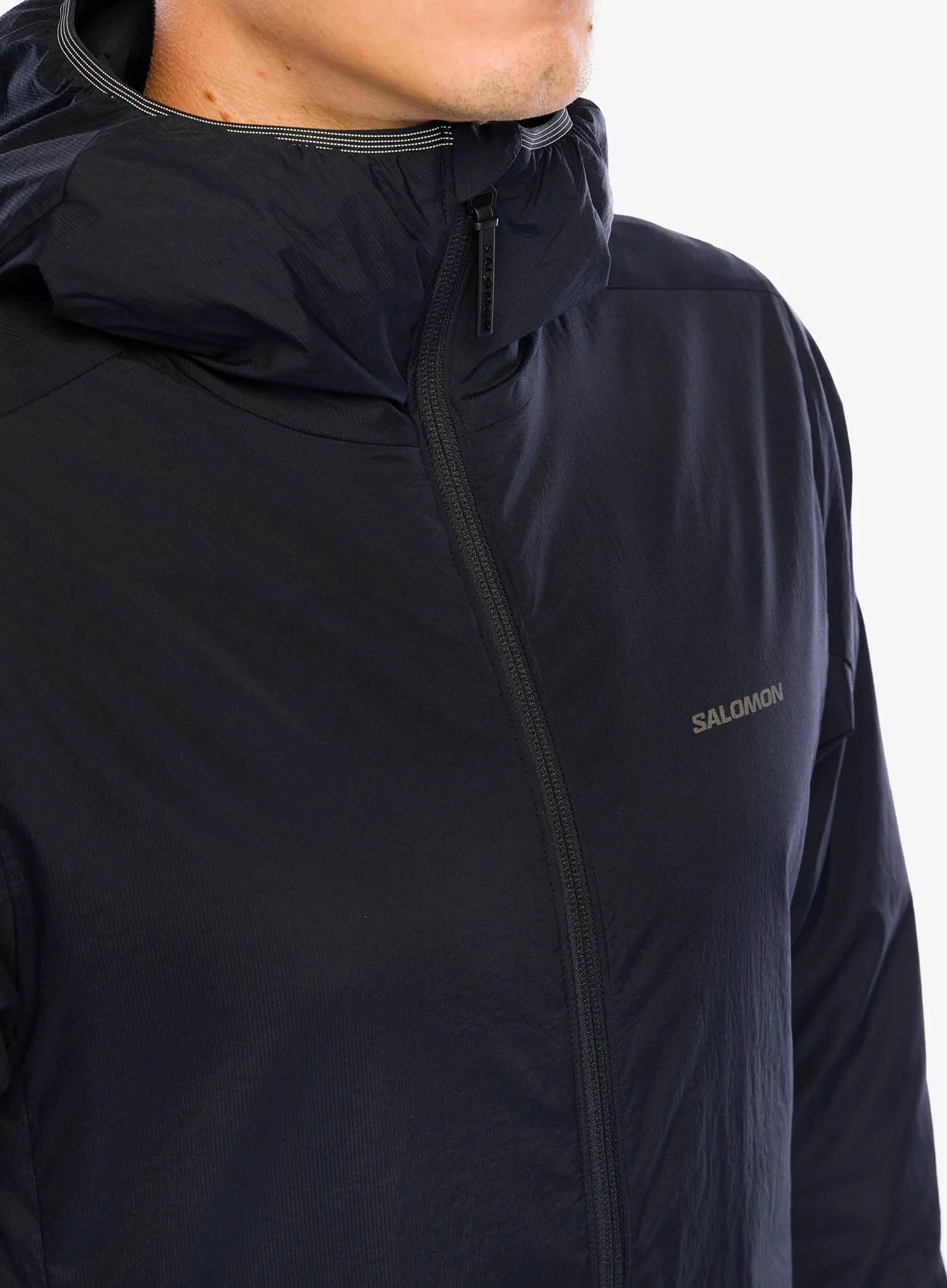 Sintetična jakna Salomon Mountain Flex Jacket HD - deep black