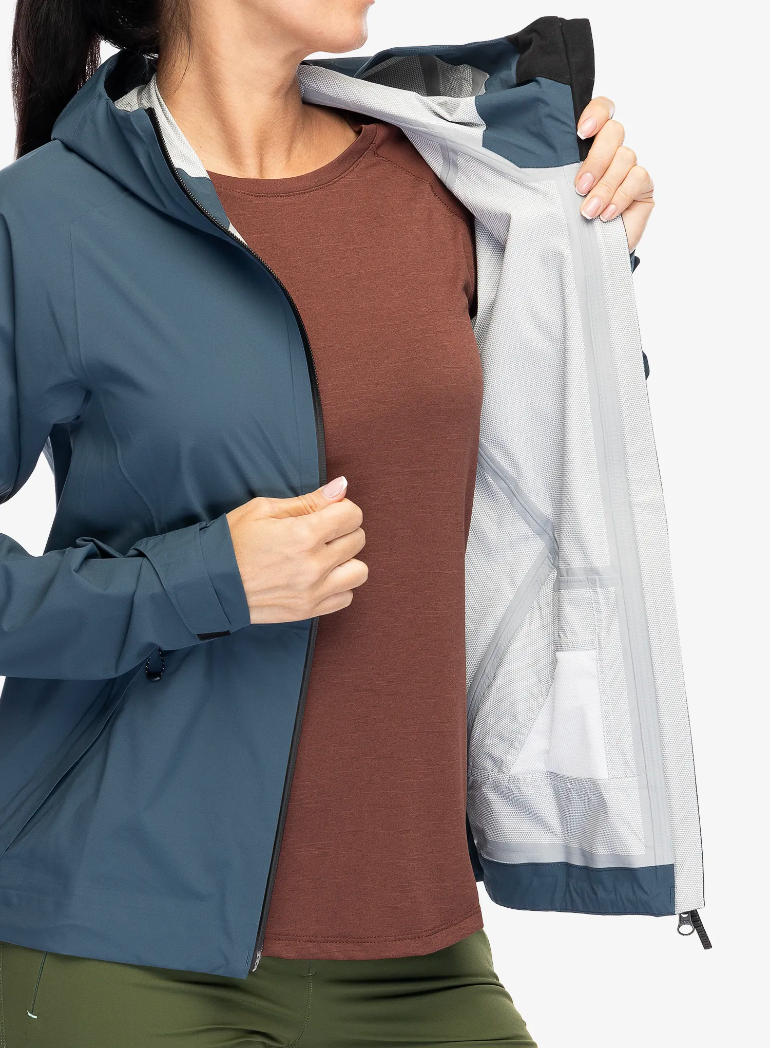 Ženska hardshell jakna Salomon Outerpath Jacket - midnight navy