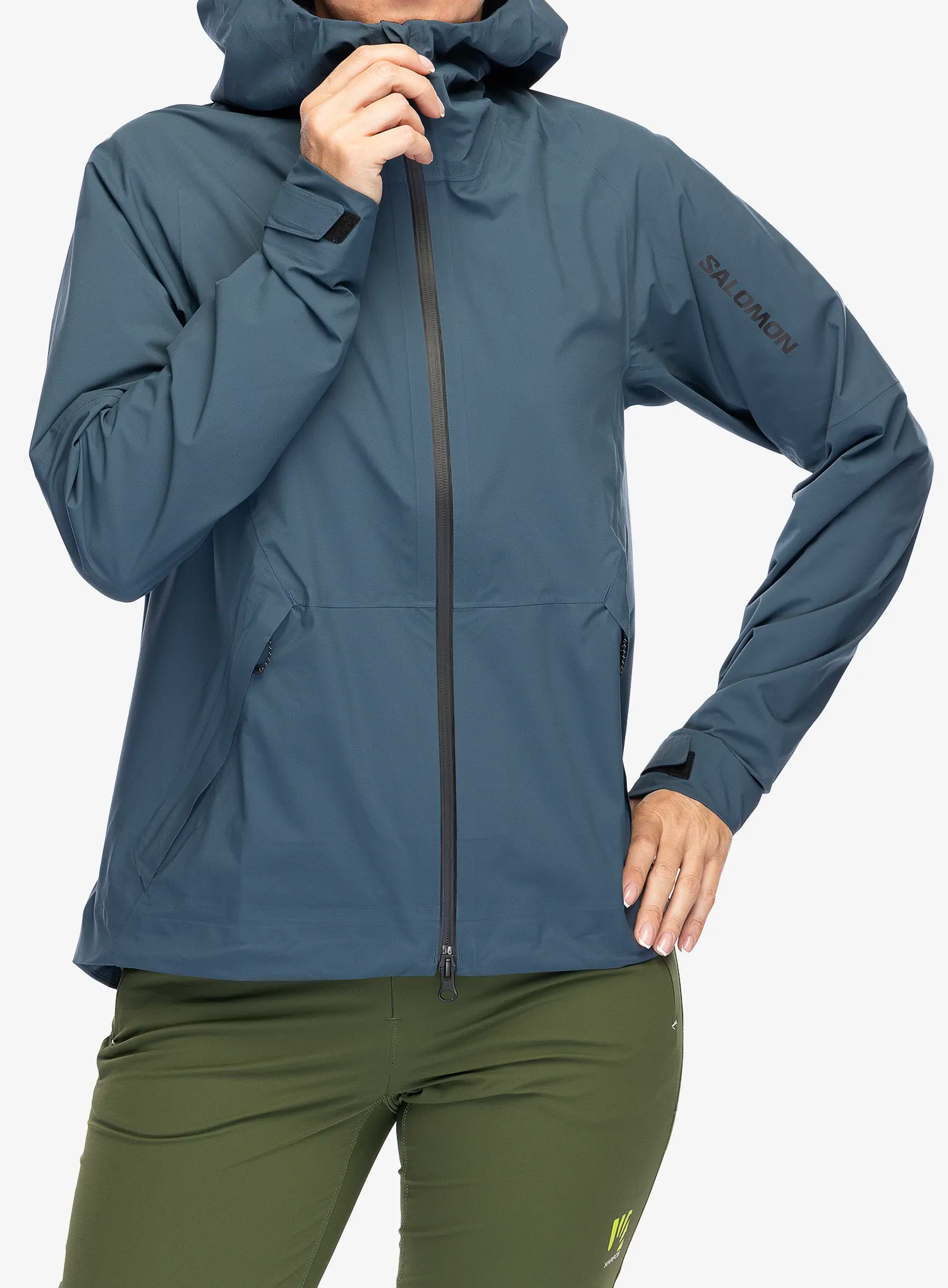 Ženska hardshell jakna Salomon Outerpath Jacket - midnight navy