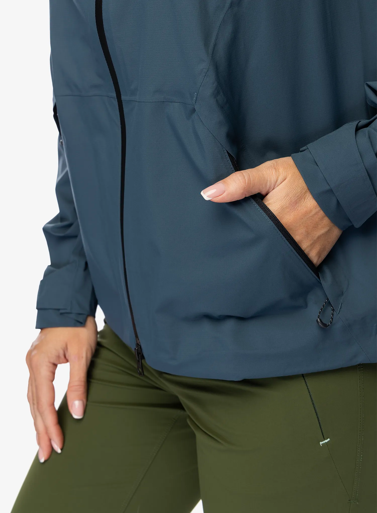 Ženska hardshell jakna Salomon Outerpath Jacket - midnight navy