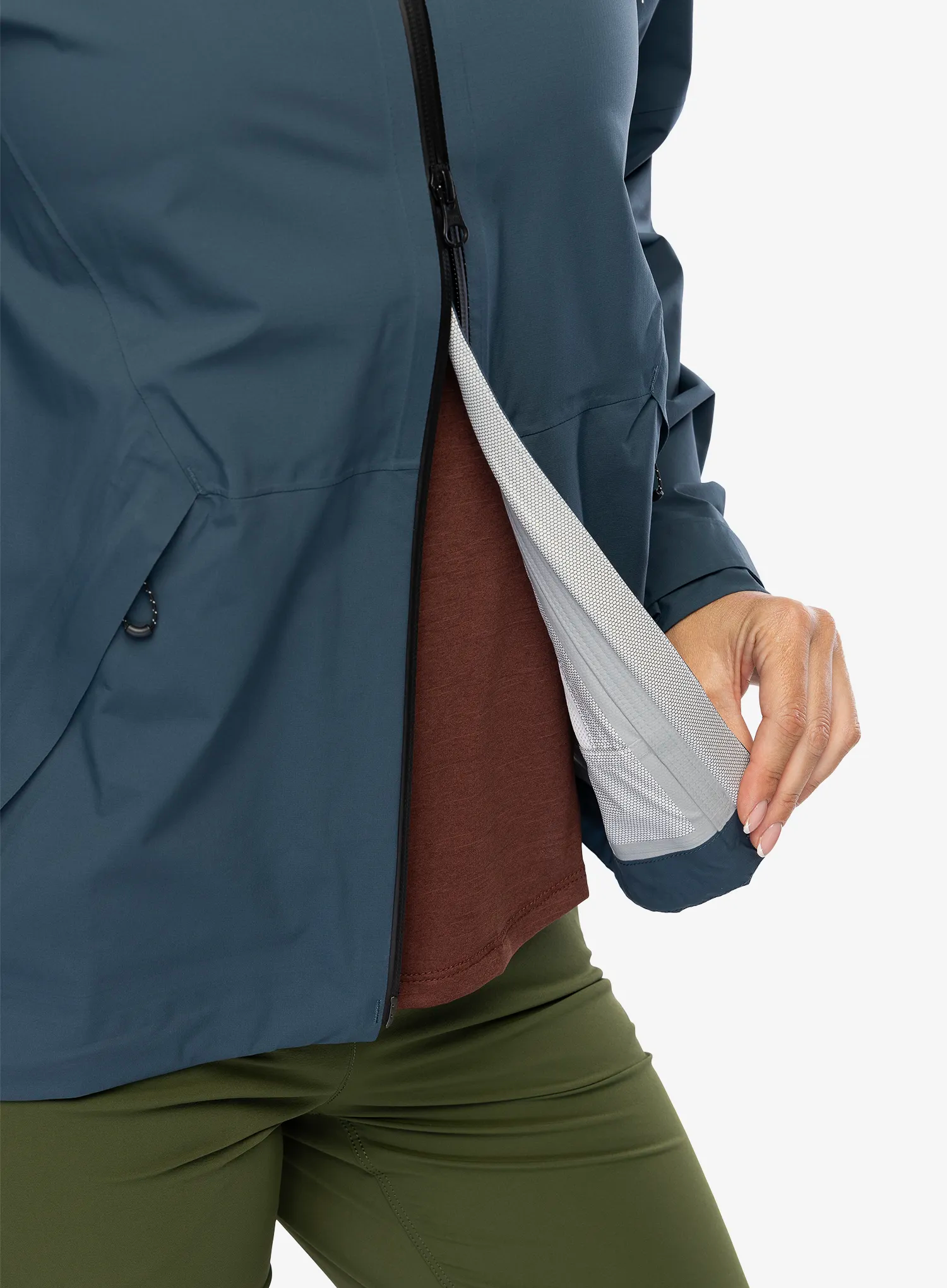 Ženska hardshell jakna Salomon Outerpath Jacket - midnight navy