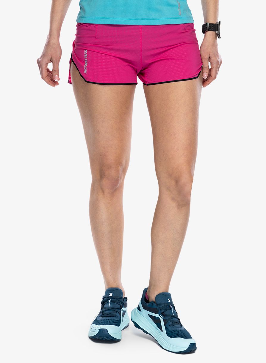 Ženske tekaške kratke hlače Salomon Sense Aero 3 Short - beetroot purple