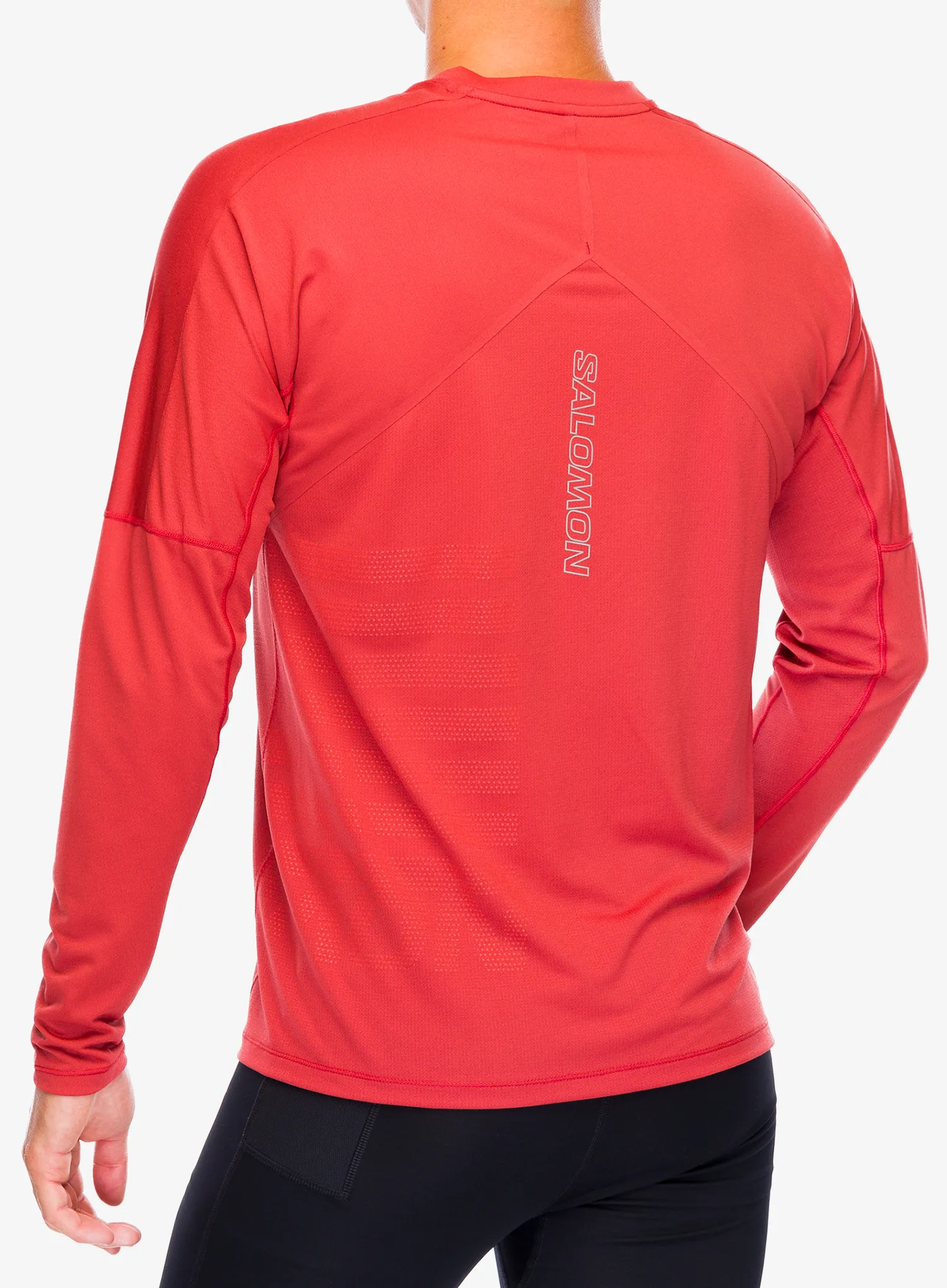 Tekaška jopica Salomon Sense Aero LS Tee GFX - tandoor