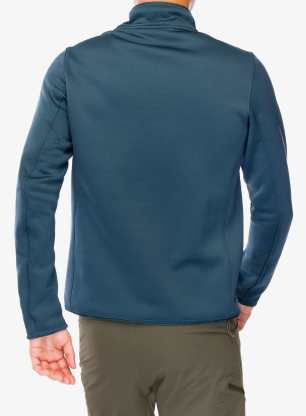 Puloverji brez kapuce Salomon Essential Warm Hz Mid - midnight navy