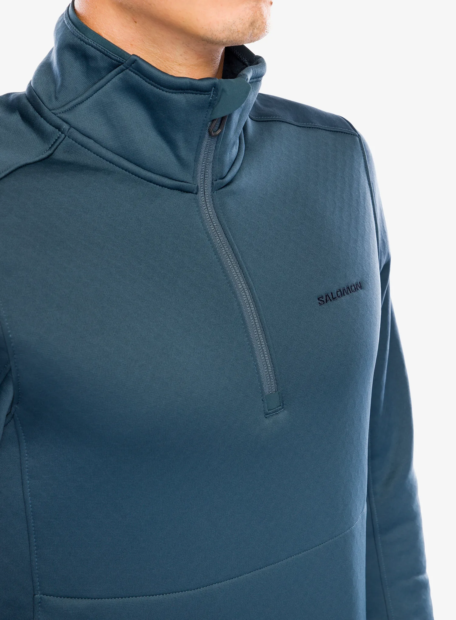 Puloverji brez kapuce Salomon Essential Warm Hz Mid - midnight navy