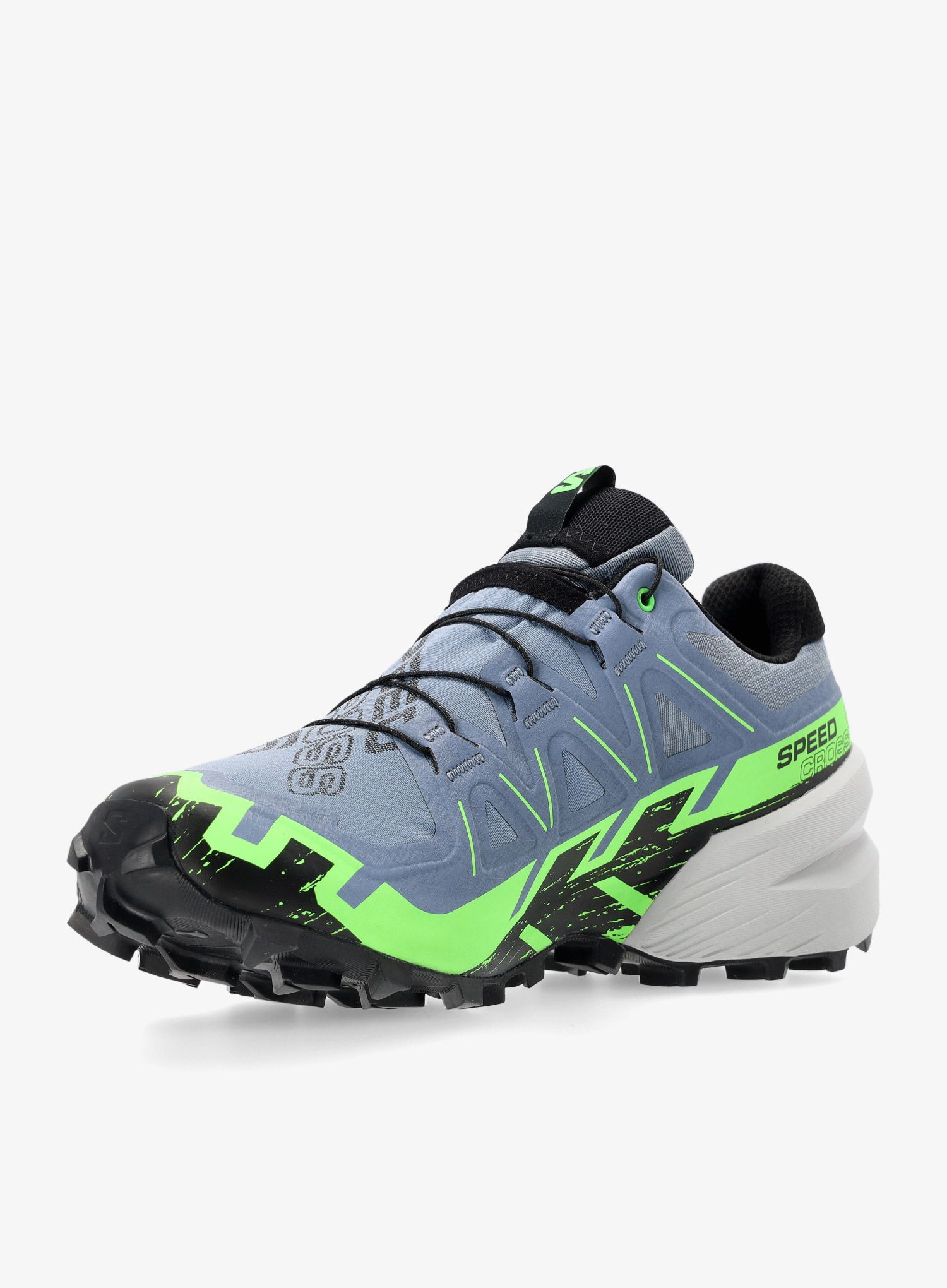 Moški tekaški čevlji Salomon Speedcross 6 GTX - flint/green/black