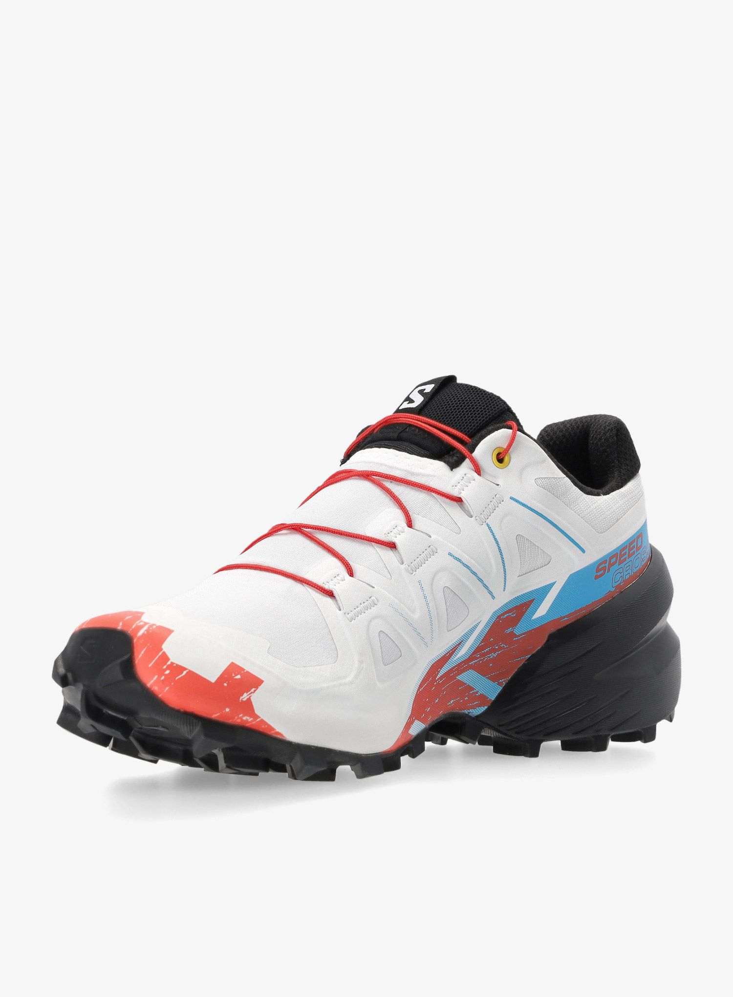 Ženski tekaški čevlji Salomon Speedcross 6 - white/black/fird